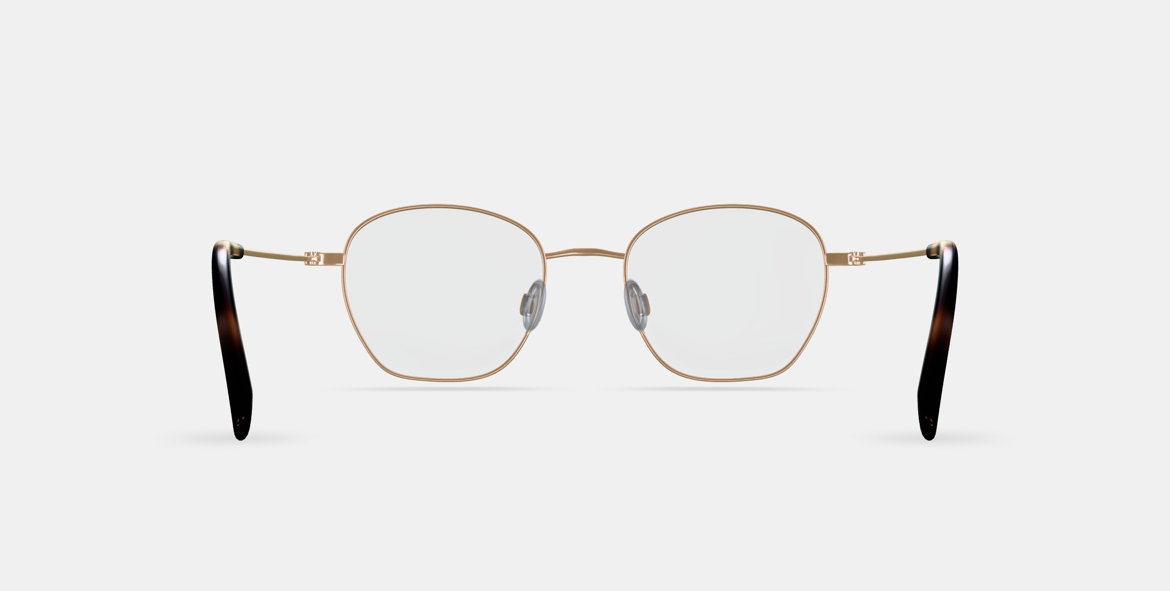 Robbie Eyeglasses in Polished Gold 3D model_15
