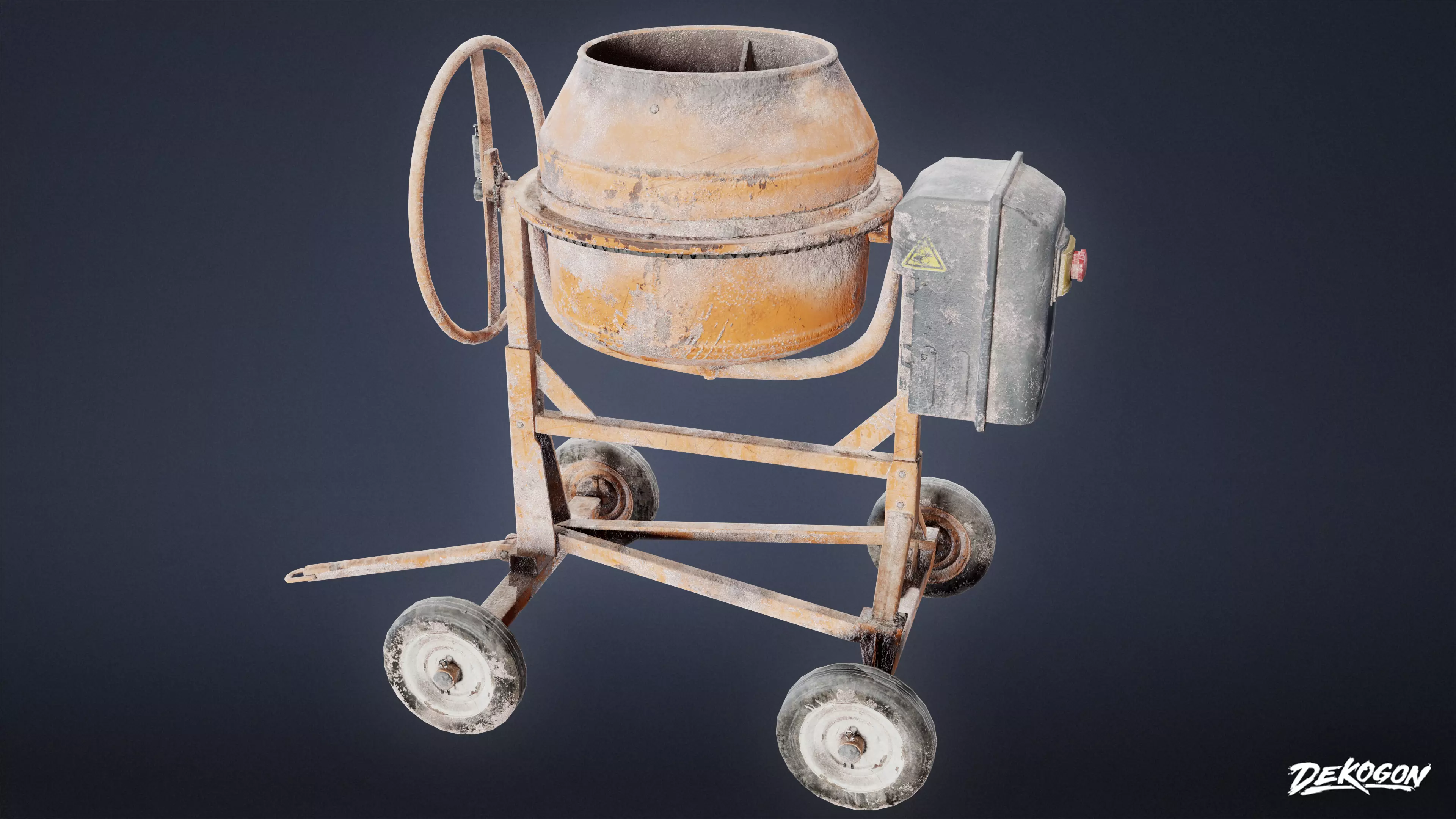 CONSTRUCTION - Concrete Mixer Construction 01 - LOW POLY Low-poly 3D model