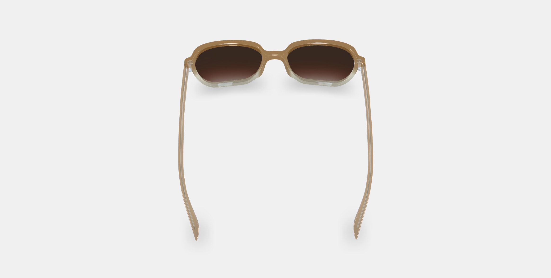 Willetta Sunglasses in Chai Crystal Fade 3D model_2