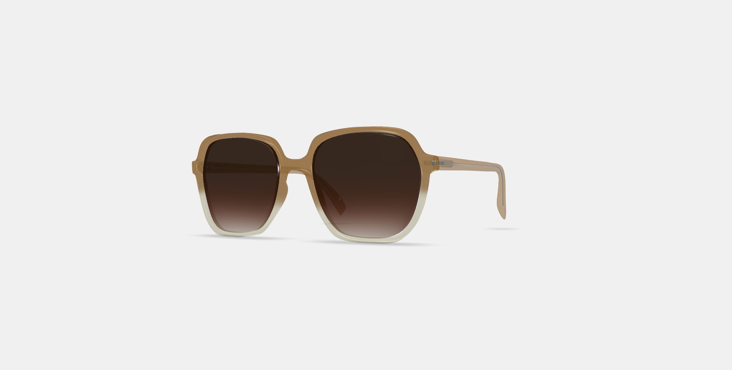 Willetta Sunglasses in Chai Crystal Fade 3D model_12