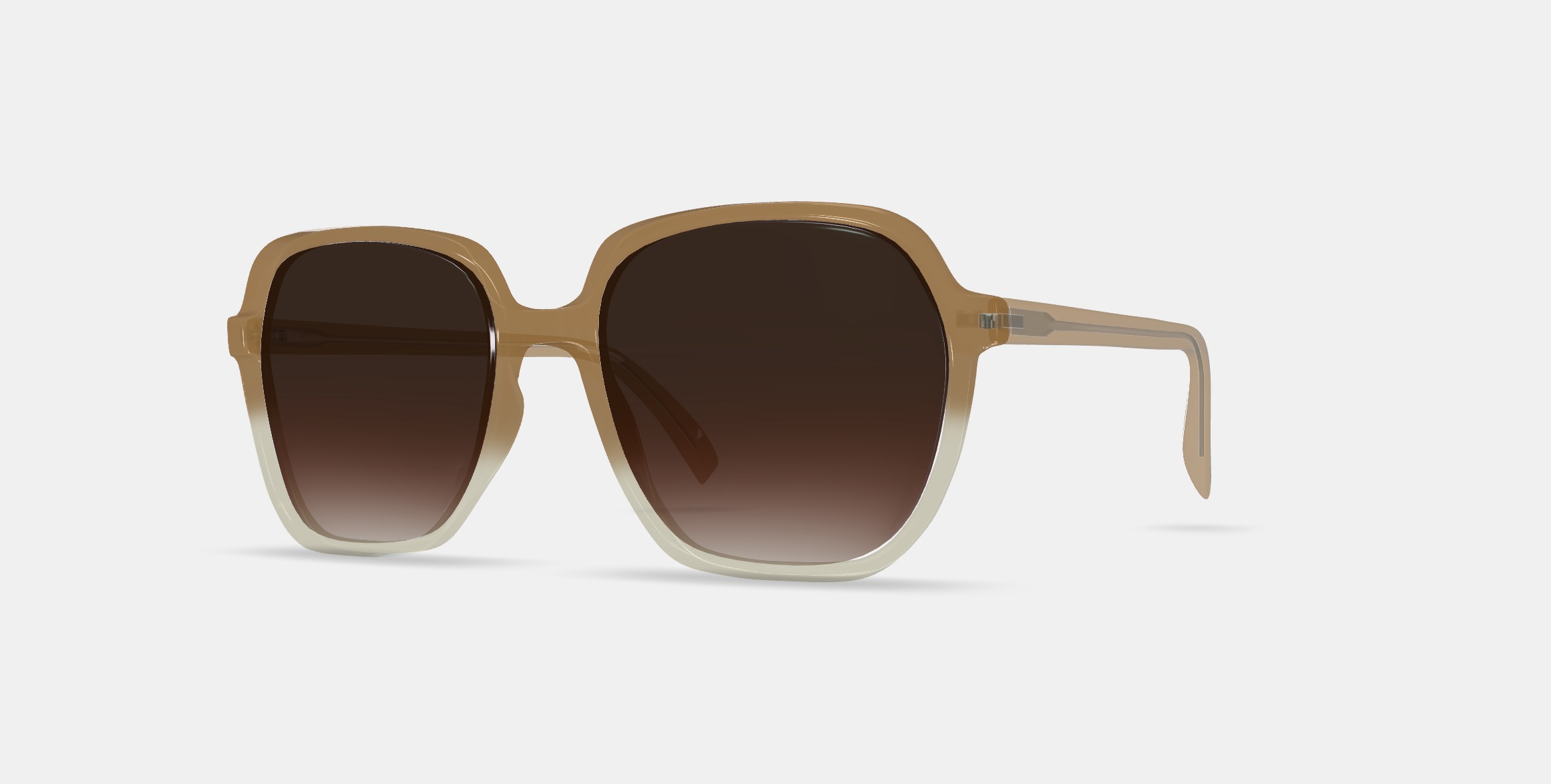 Willetta Sunglasses in Chai Crystal Fade 3D model_13