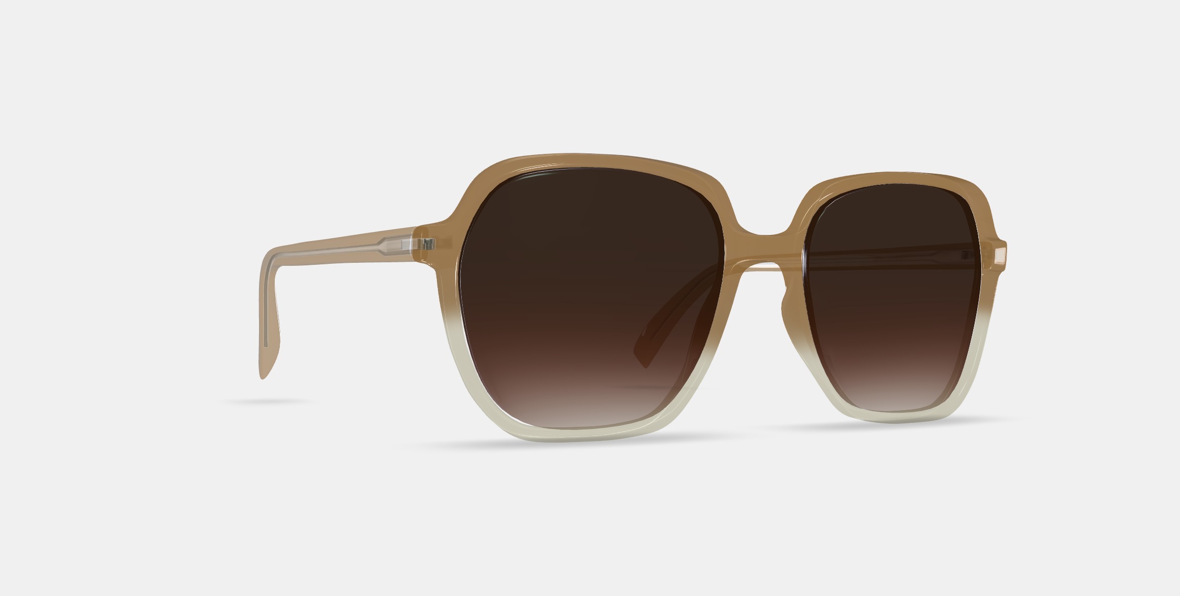 Willetta Sunglasses in Chai Crystal Fade 3D model_9