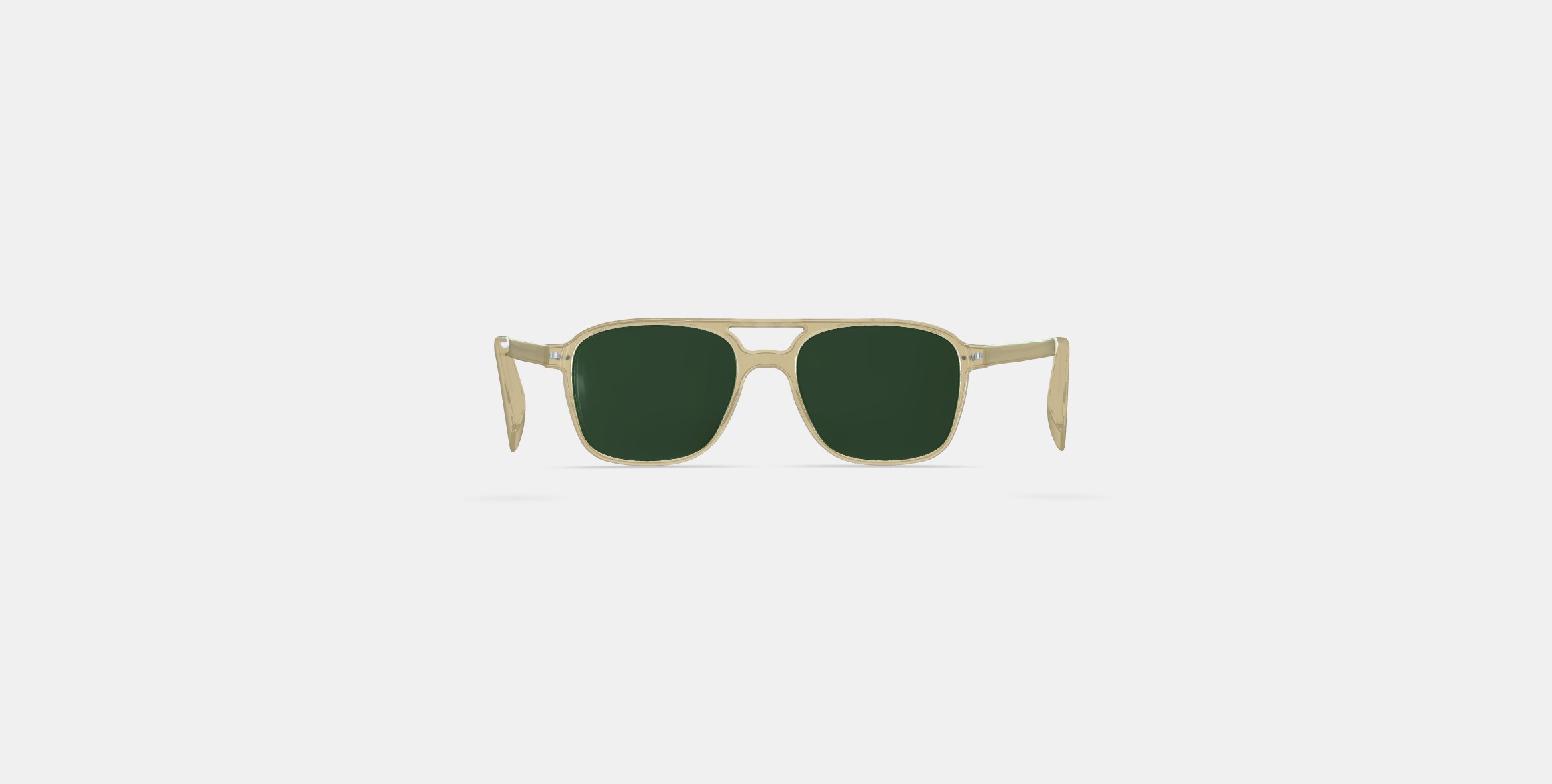 Brimmer Sunglasses in Honeydew 3D model_14