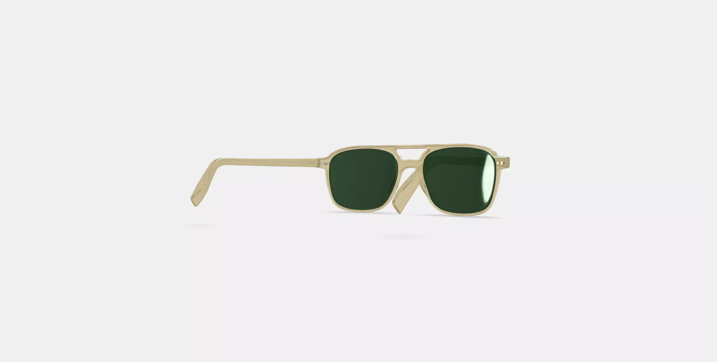 Brimmer Sunglasses in Honeydew 3D model_0
