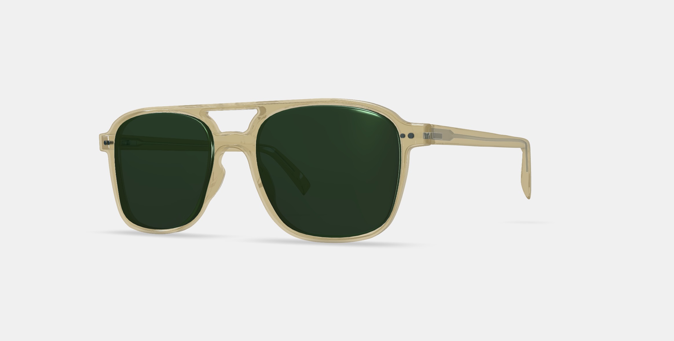 Brimmer Sunglasses in Honeydew 3D model_13