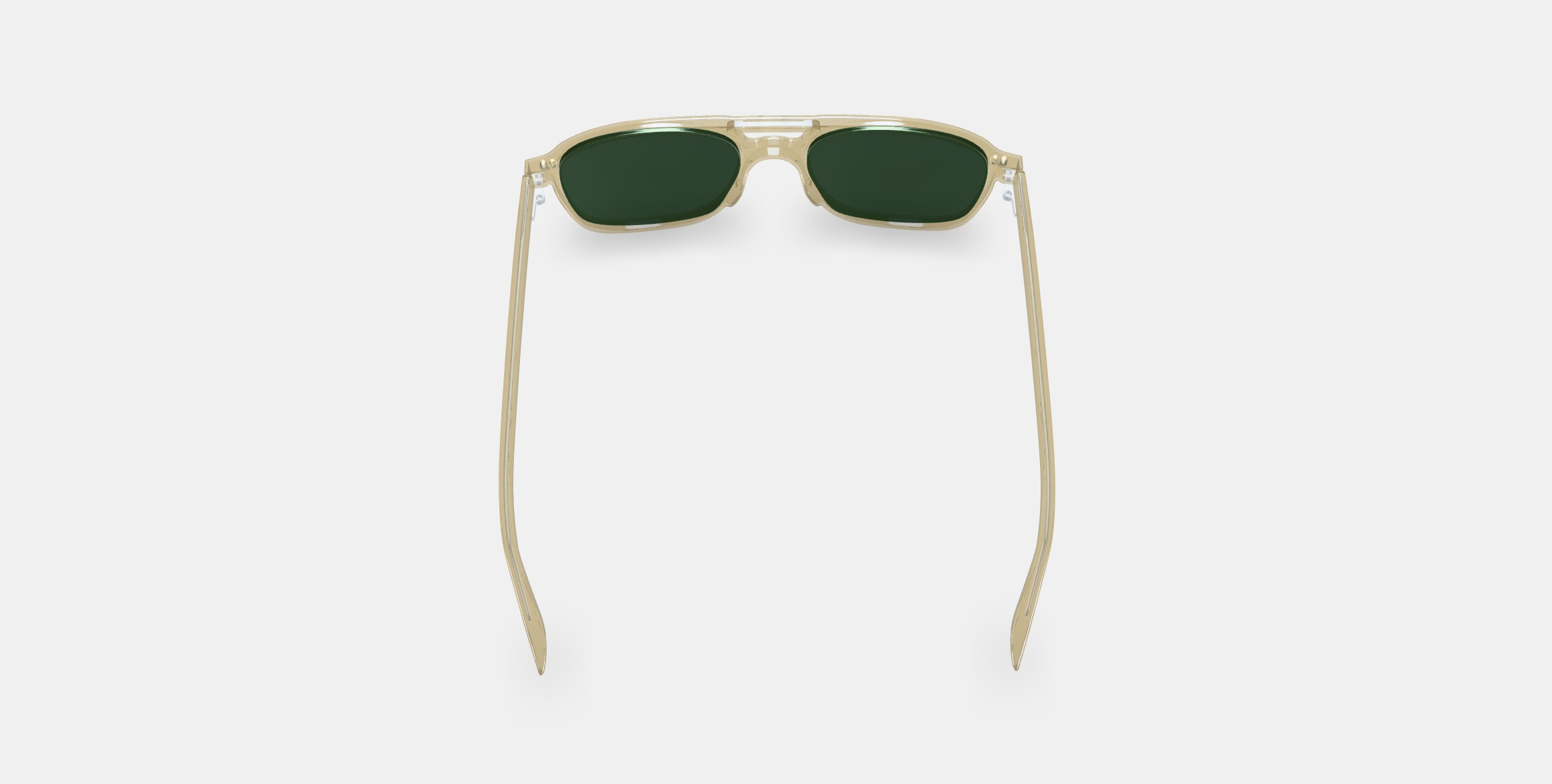 Brimmer Sunglasses in Honeydew 3D model_3