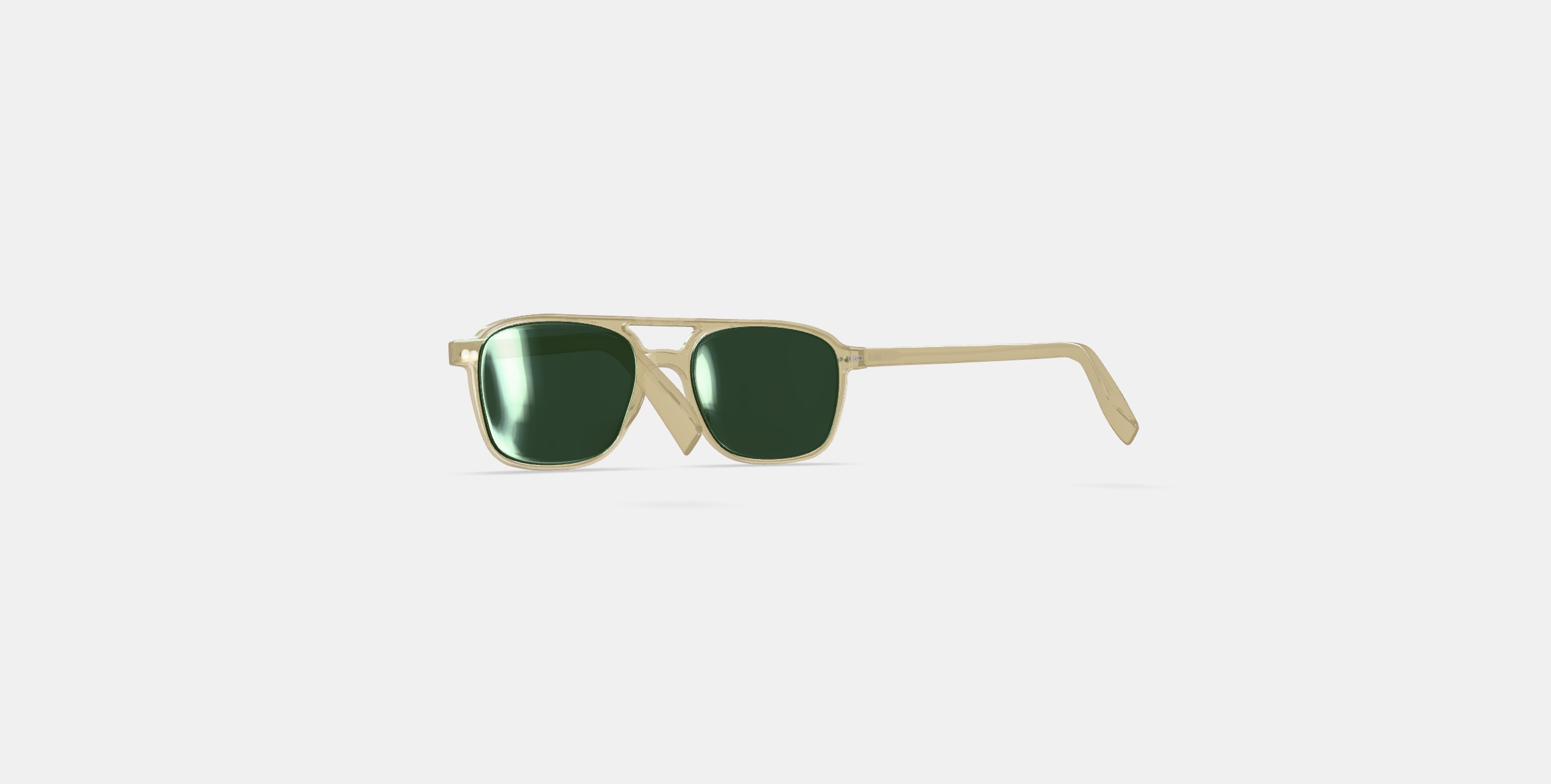 Brimmer Sunglasses in Honeydew 3D model_16
