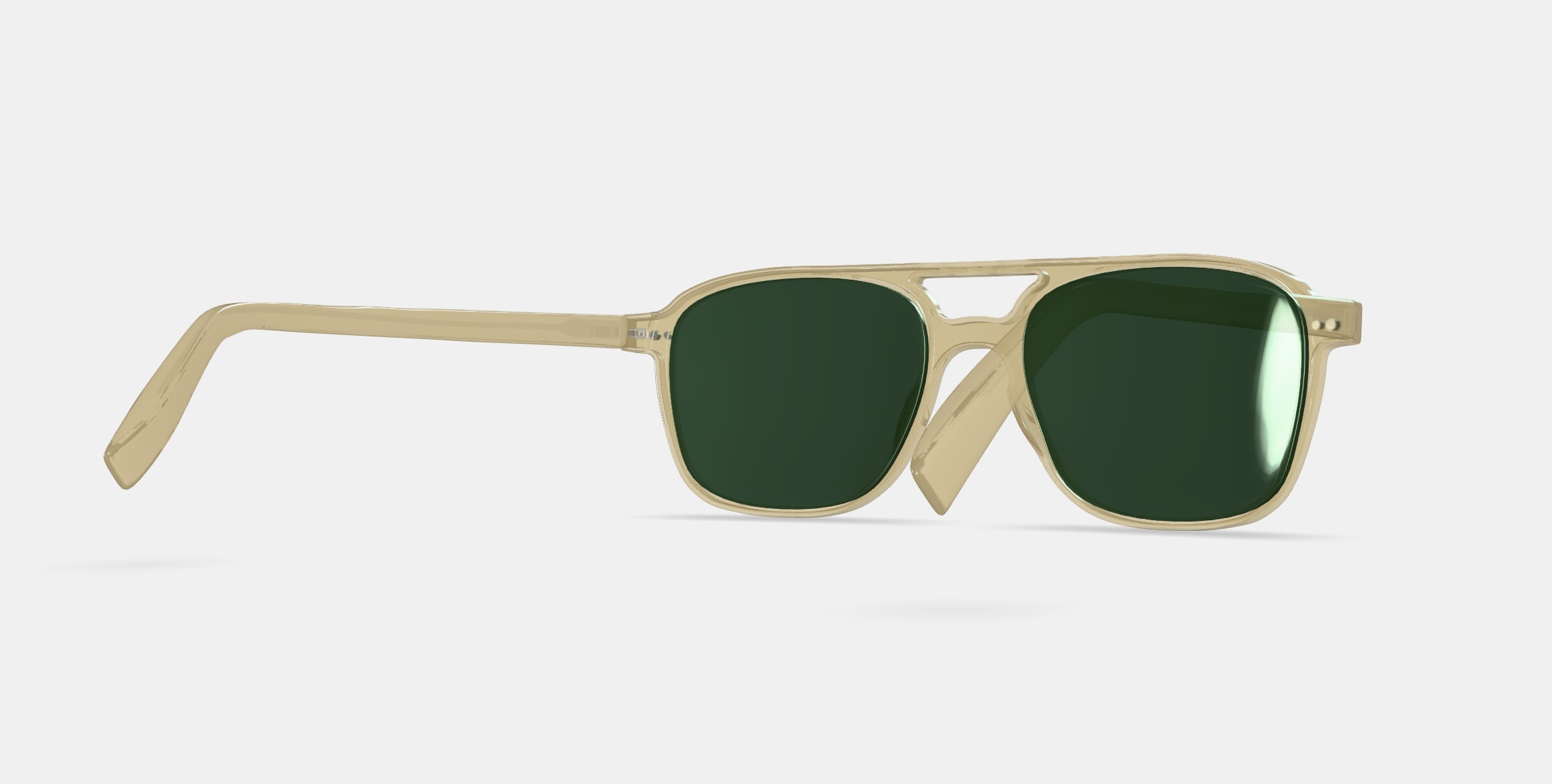 Brimmer Sunglasses in Honeydew 3D model_5