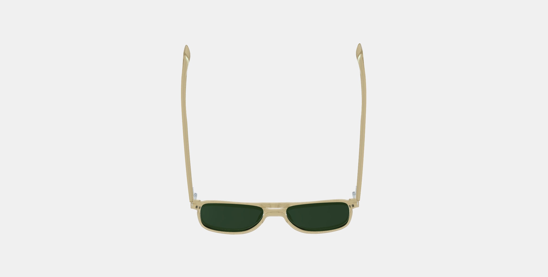 Brimmer Sunglasses in Honeydew 3D model_2