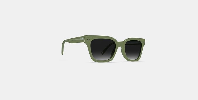 Beale Sunglasses in Rosemary Crystal 3D model
