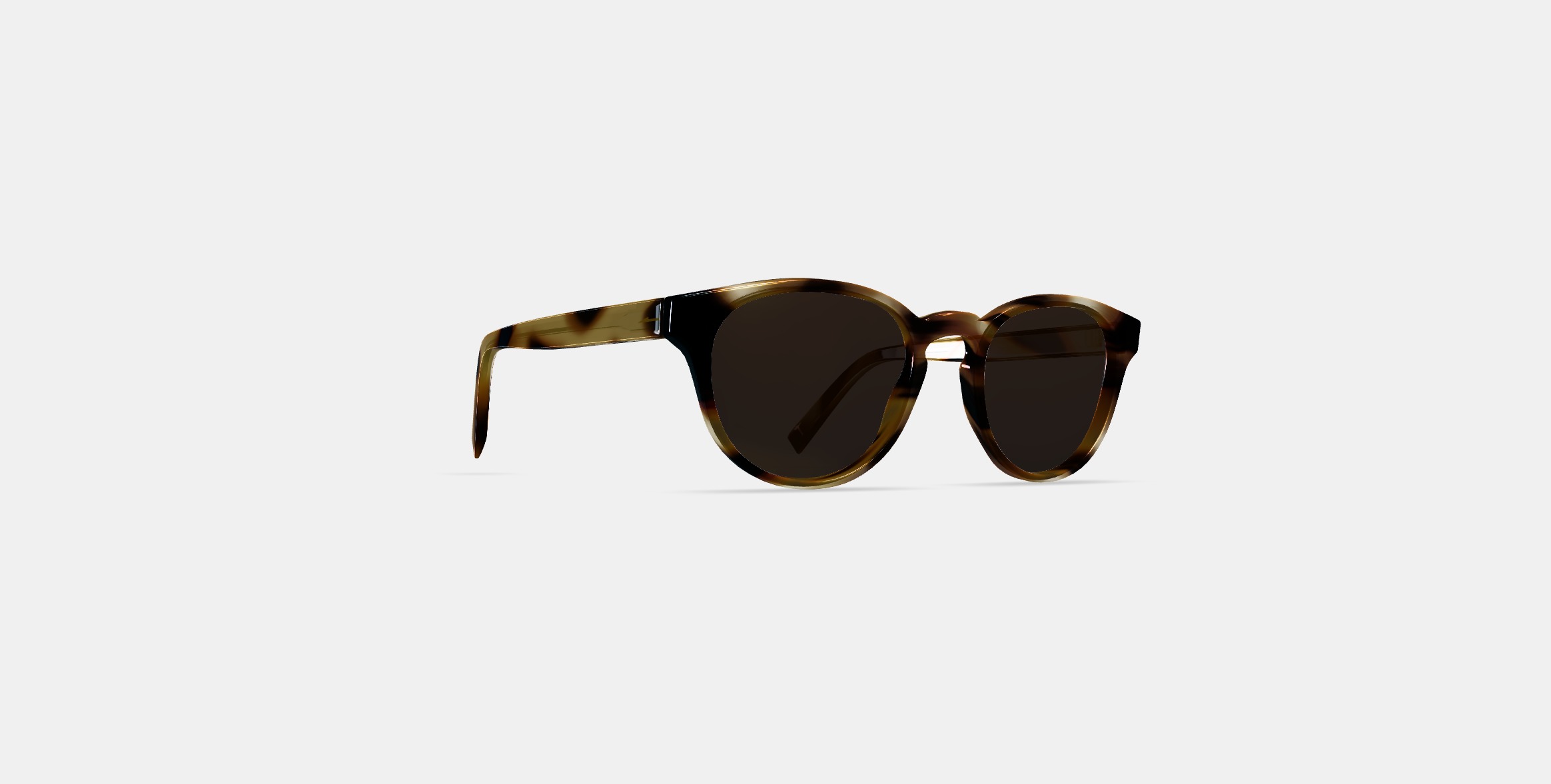 Percey Sunglasses in Striped Sassafras 3D model_4
