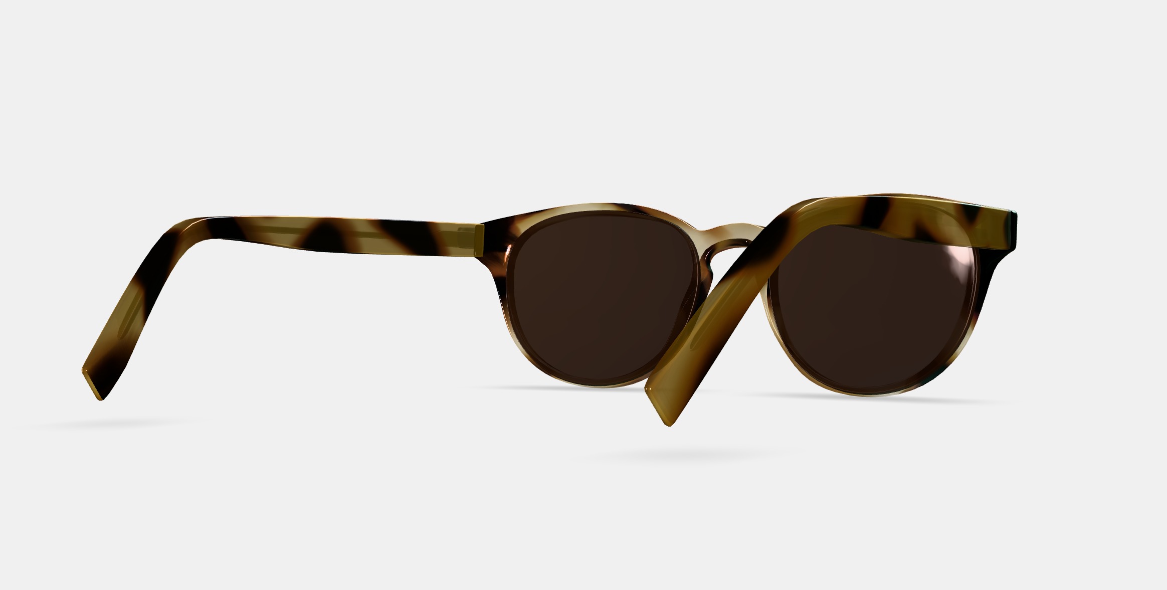 Percey Sunglasses in Striped Sassafras 3D model_6