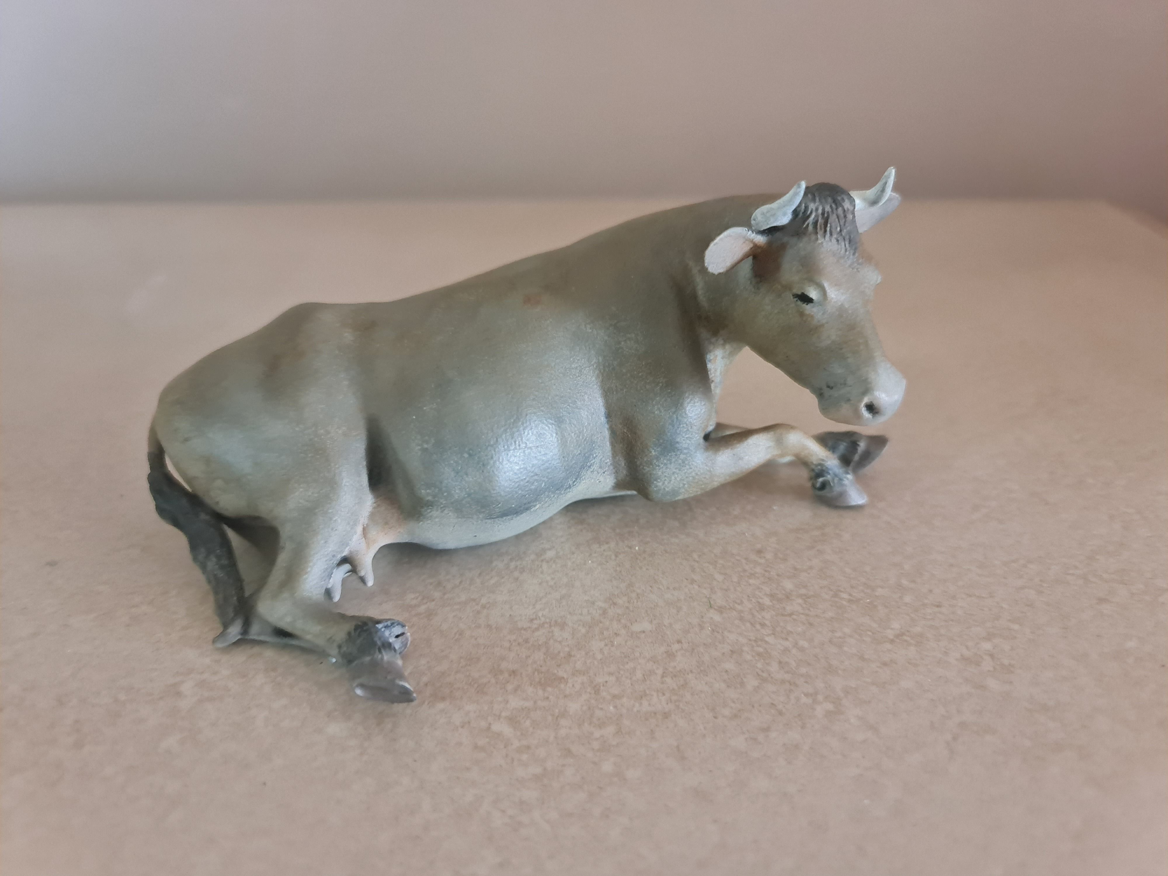 lying cow 3D print model_2