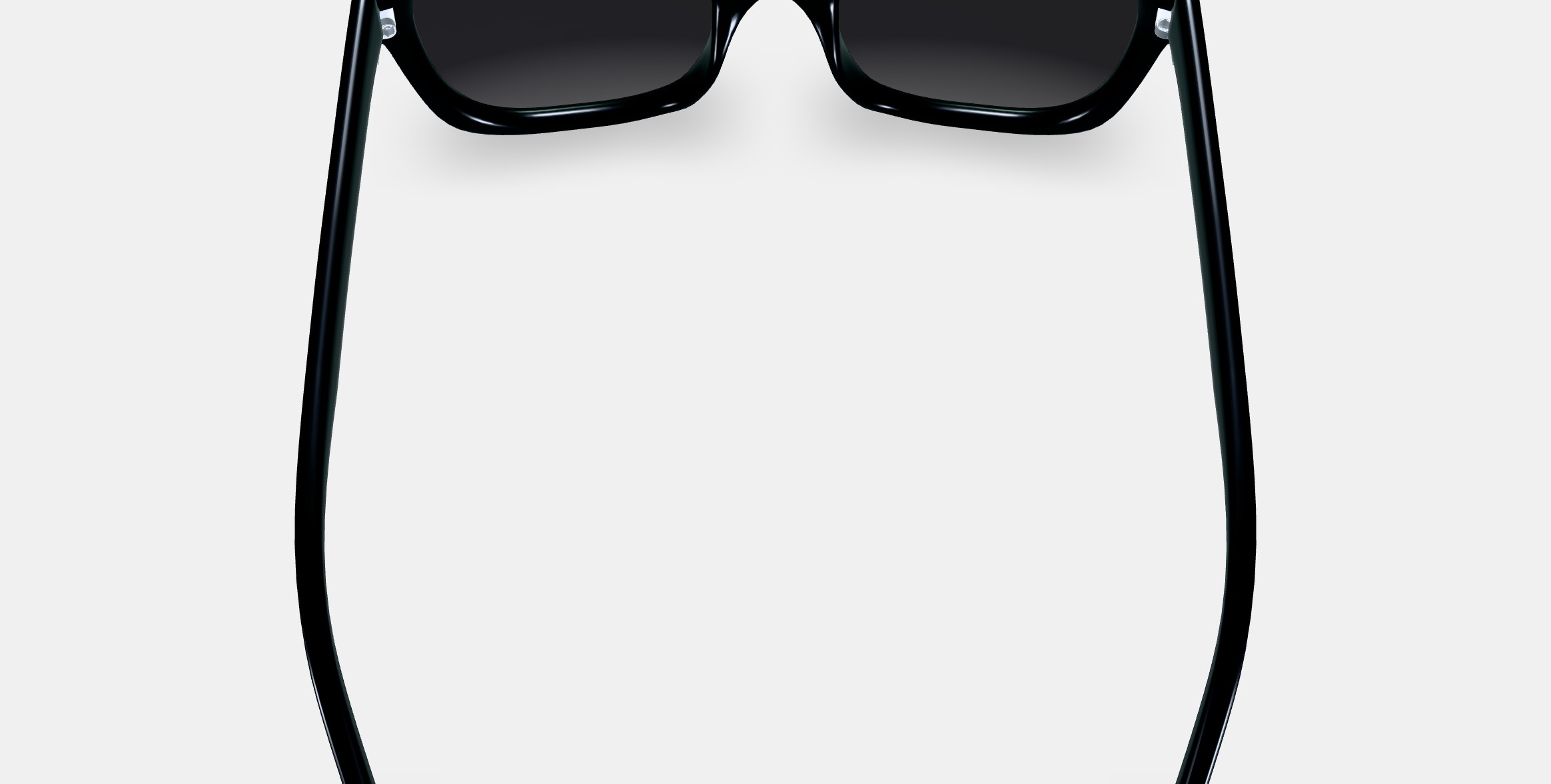 Aubrey Sunglasses in Jet Black 3D model_4