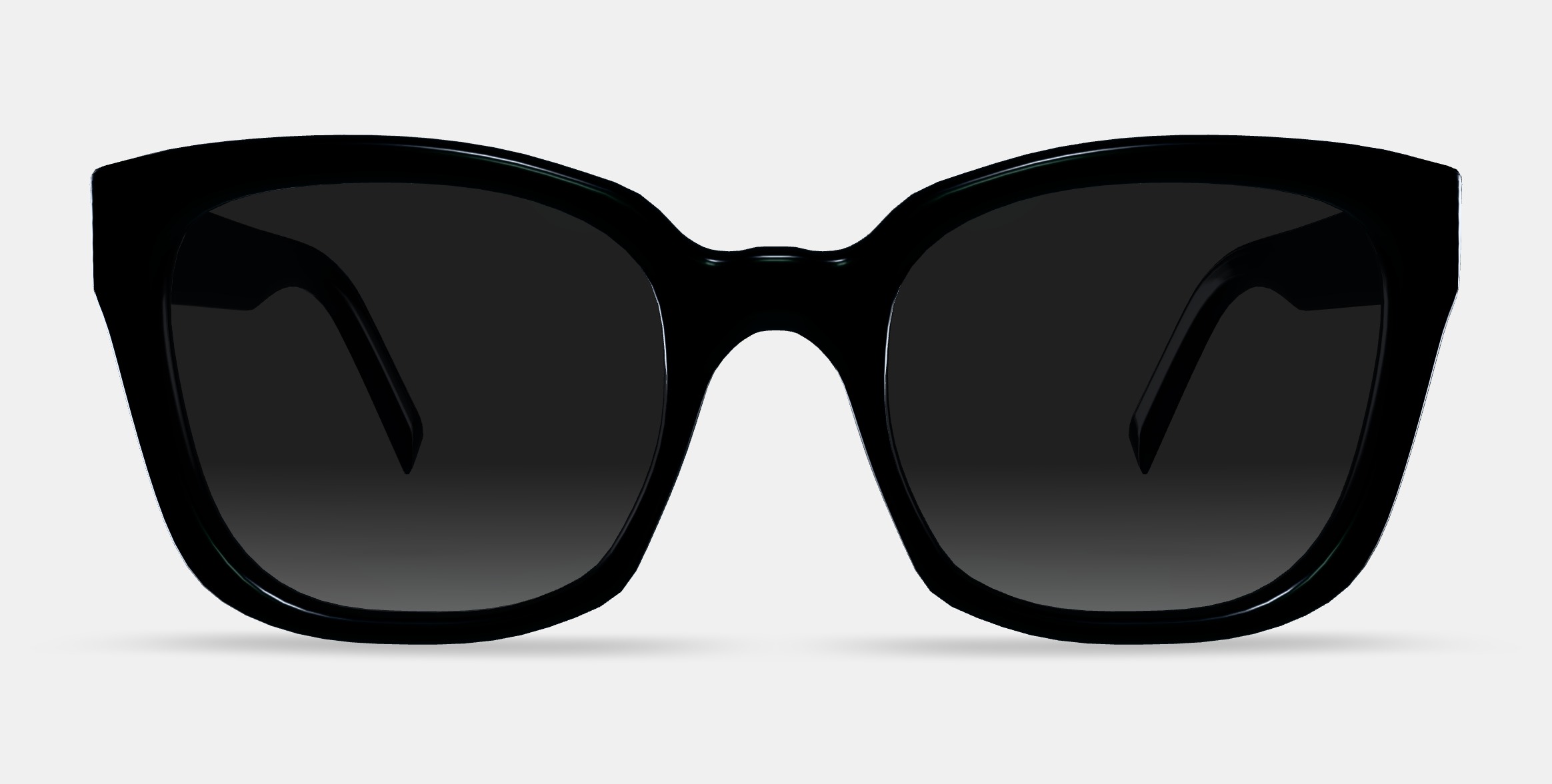 Aubrey Sunglasses in Jet Black 3D model_11