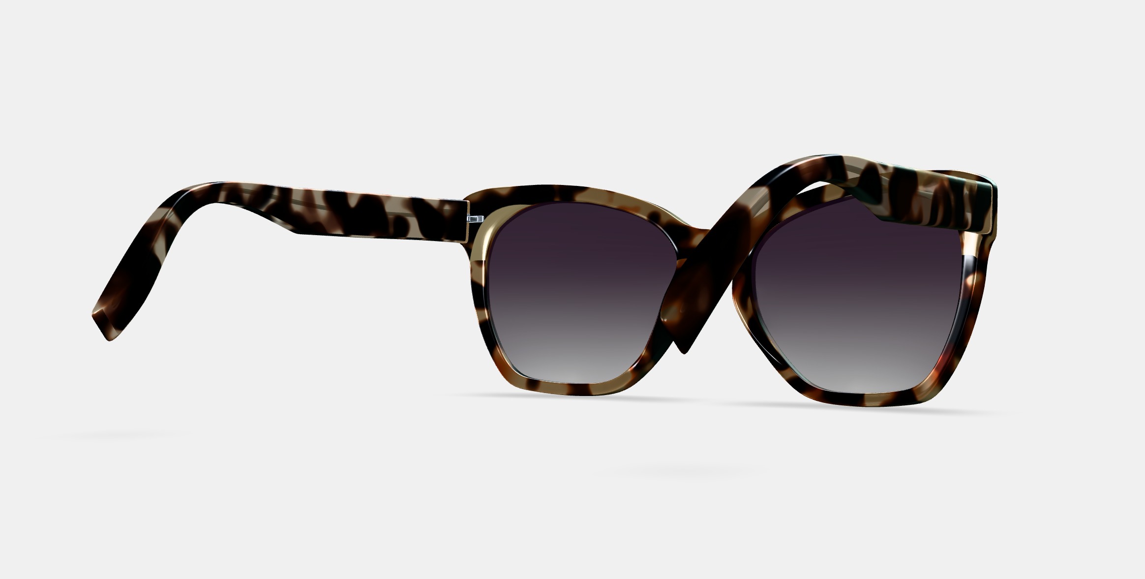 Rhea Sunglasses in Truffle Tortoise 3D model_6