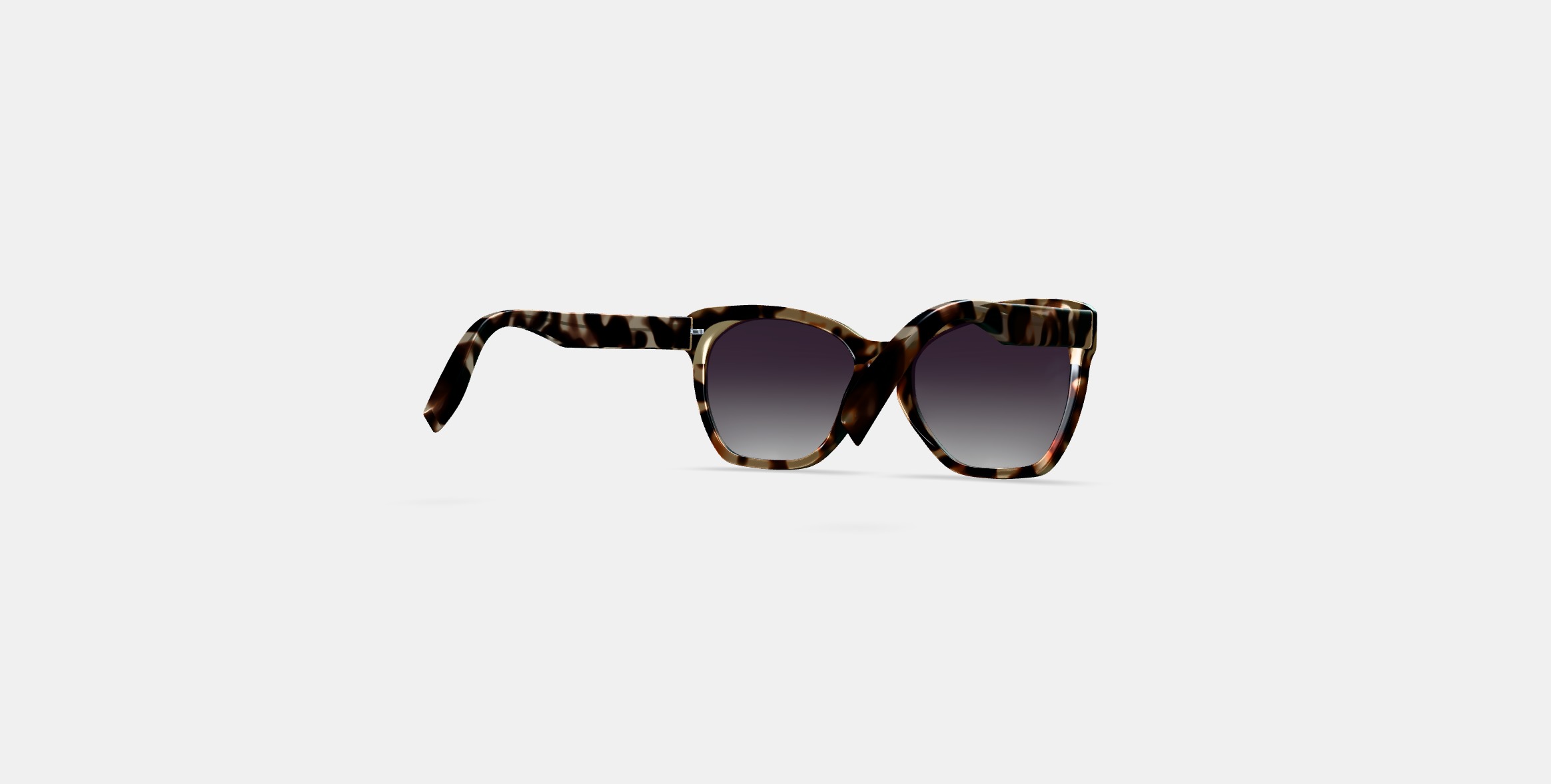 Rhea Sunglasses in Truffle Tortoise 3D model_3