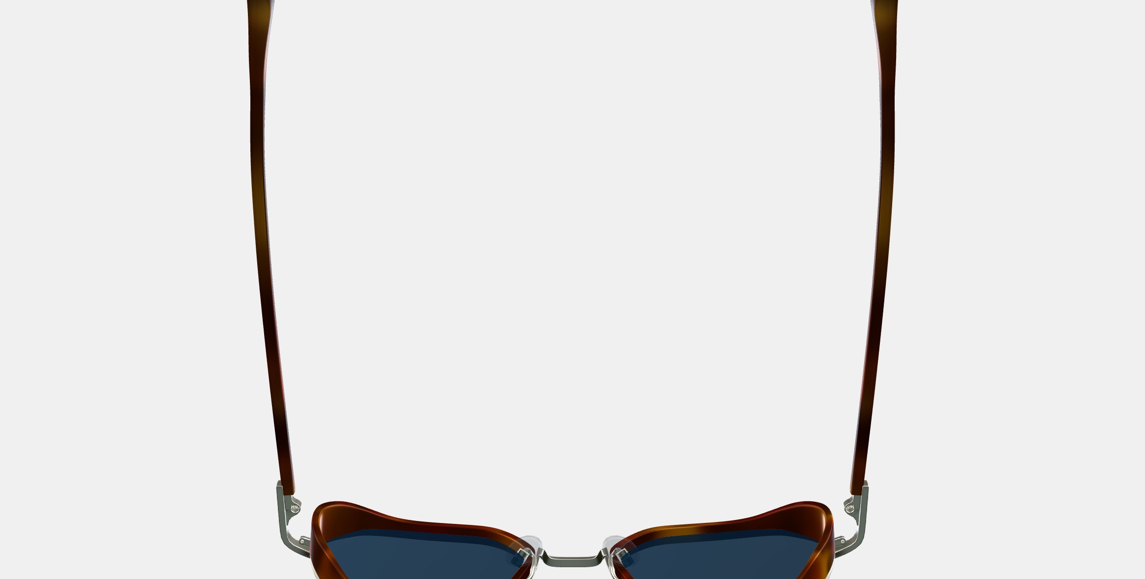 Levins Sunglasses in Rye Tortoise Matte with Antique Silver 3D model_8