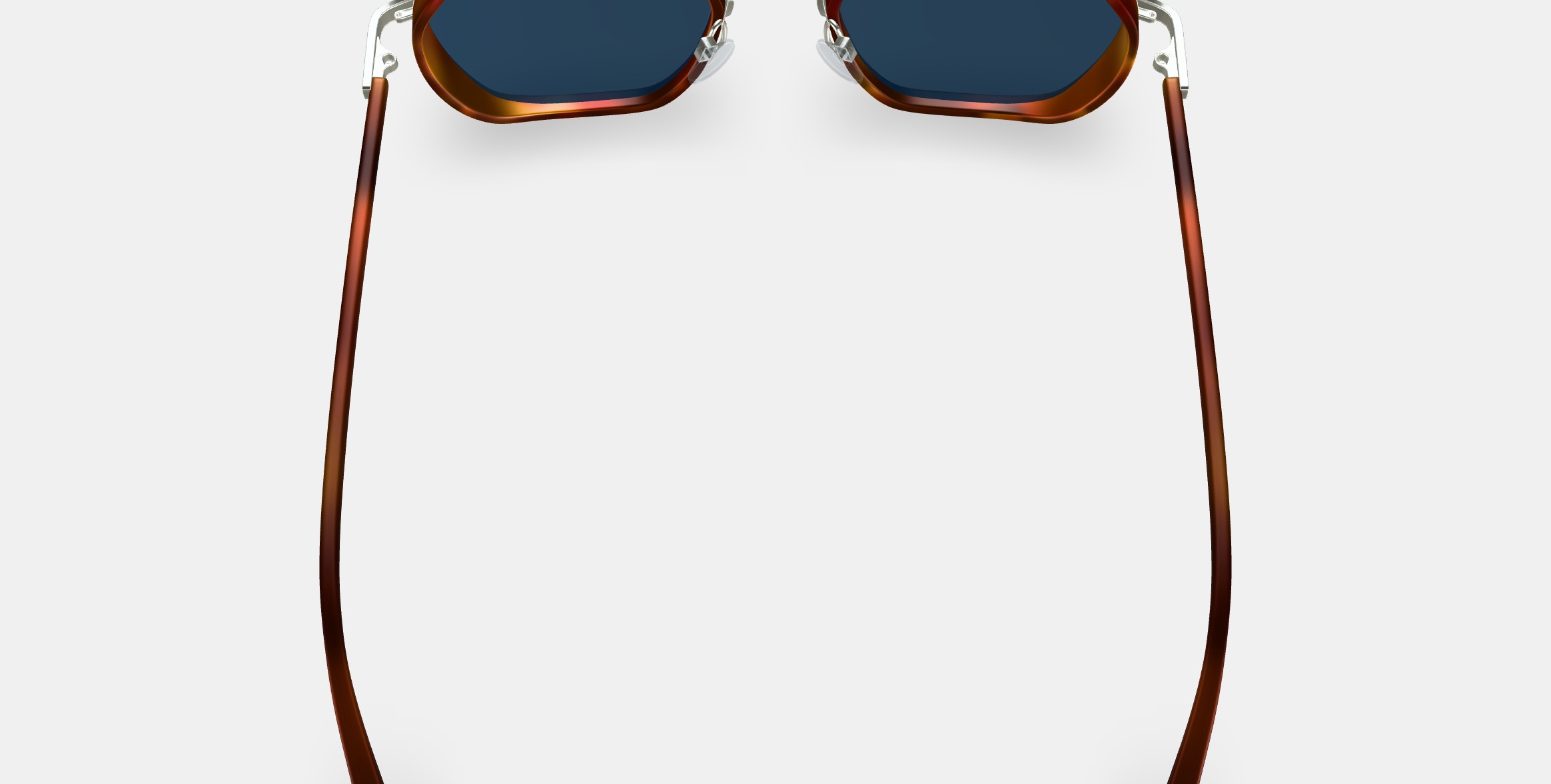 Levins Sunglasses in Rye Tortoise Matte with Antique Silver 3D model_4