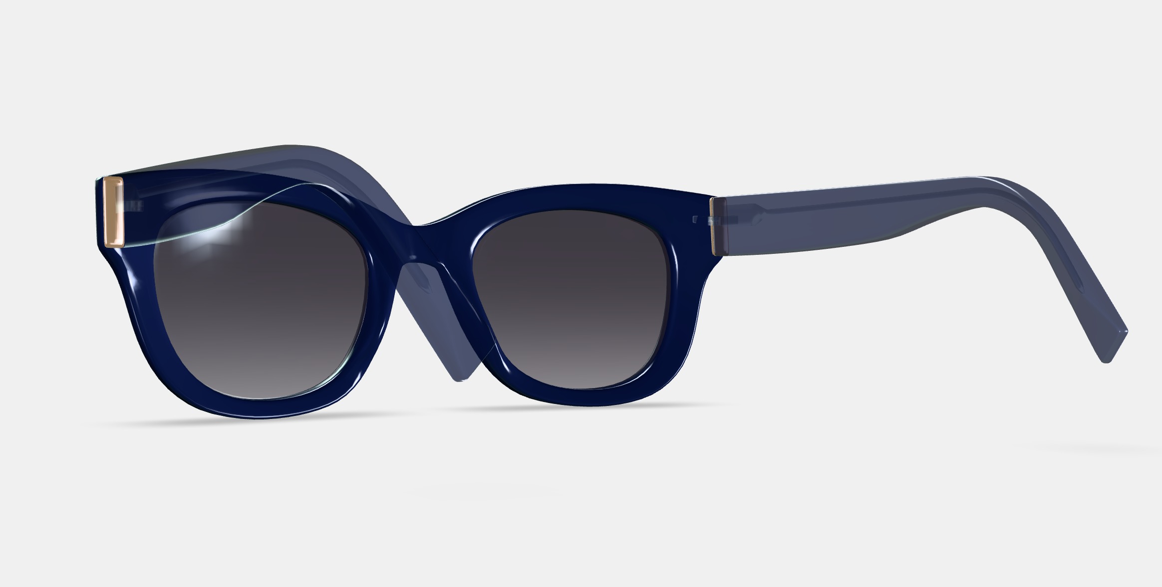 Gemma Sunglasses in Lapis Crystal 3D model_3