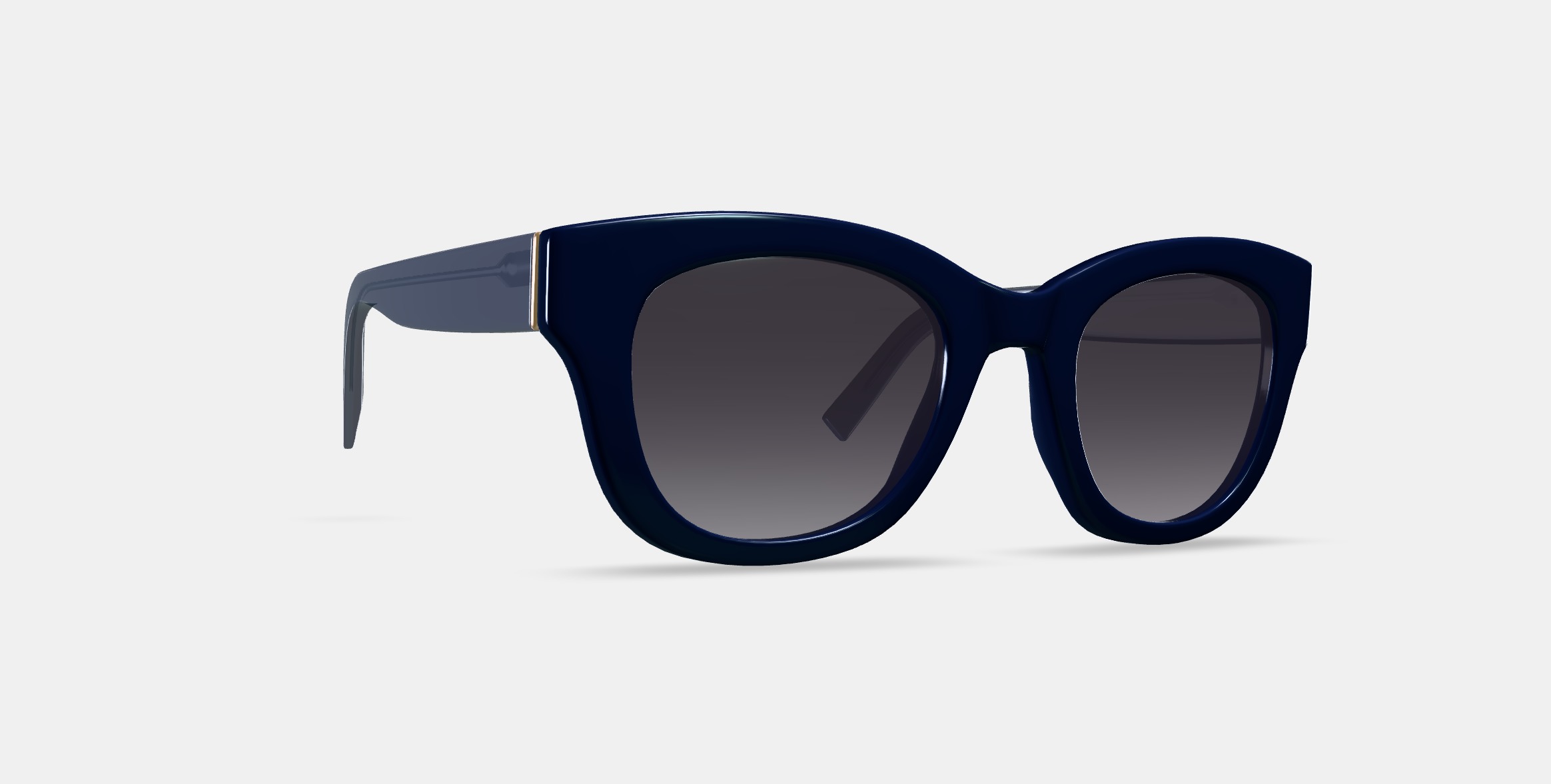 Gemma Sunglasses in Lapis Crystal 3D model_9