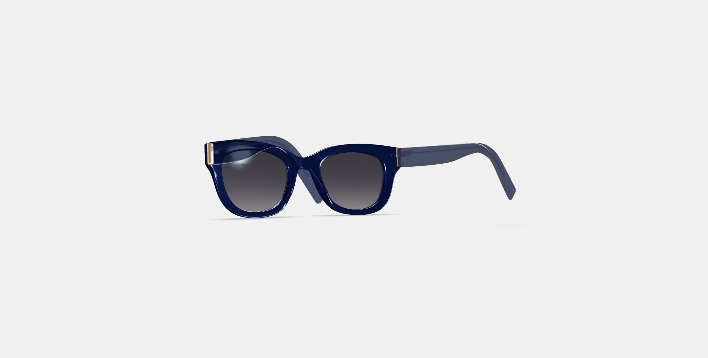 Gemma Sunglasses in Lapis Crystal 3D model_16