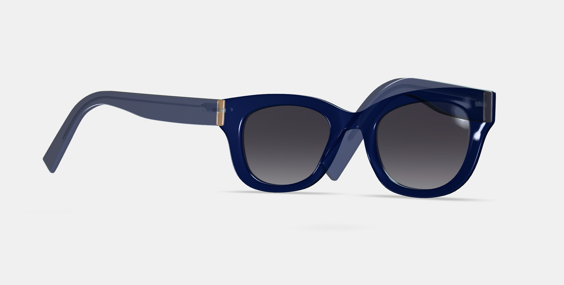 Gemma Sunglasses in Lapis Crystal 3D model_6