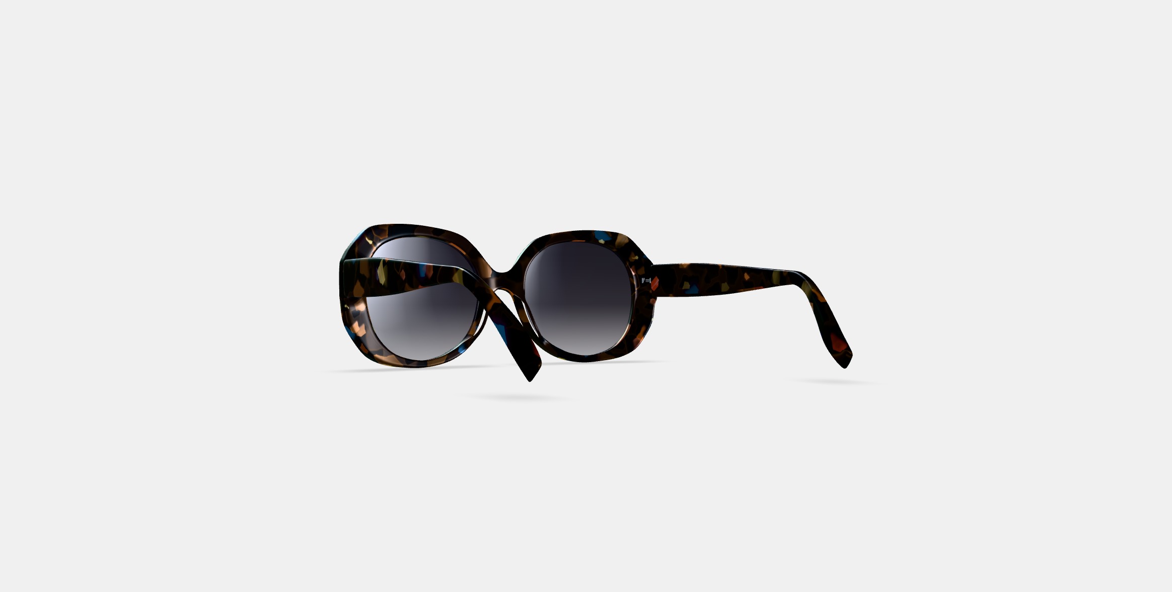 Rosetta Sunglasses in Amalfi Tortoise 3D model_16