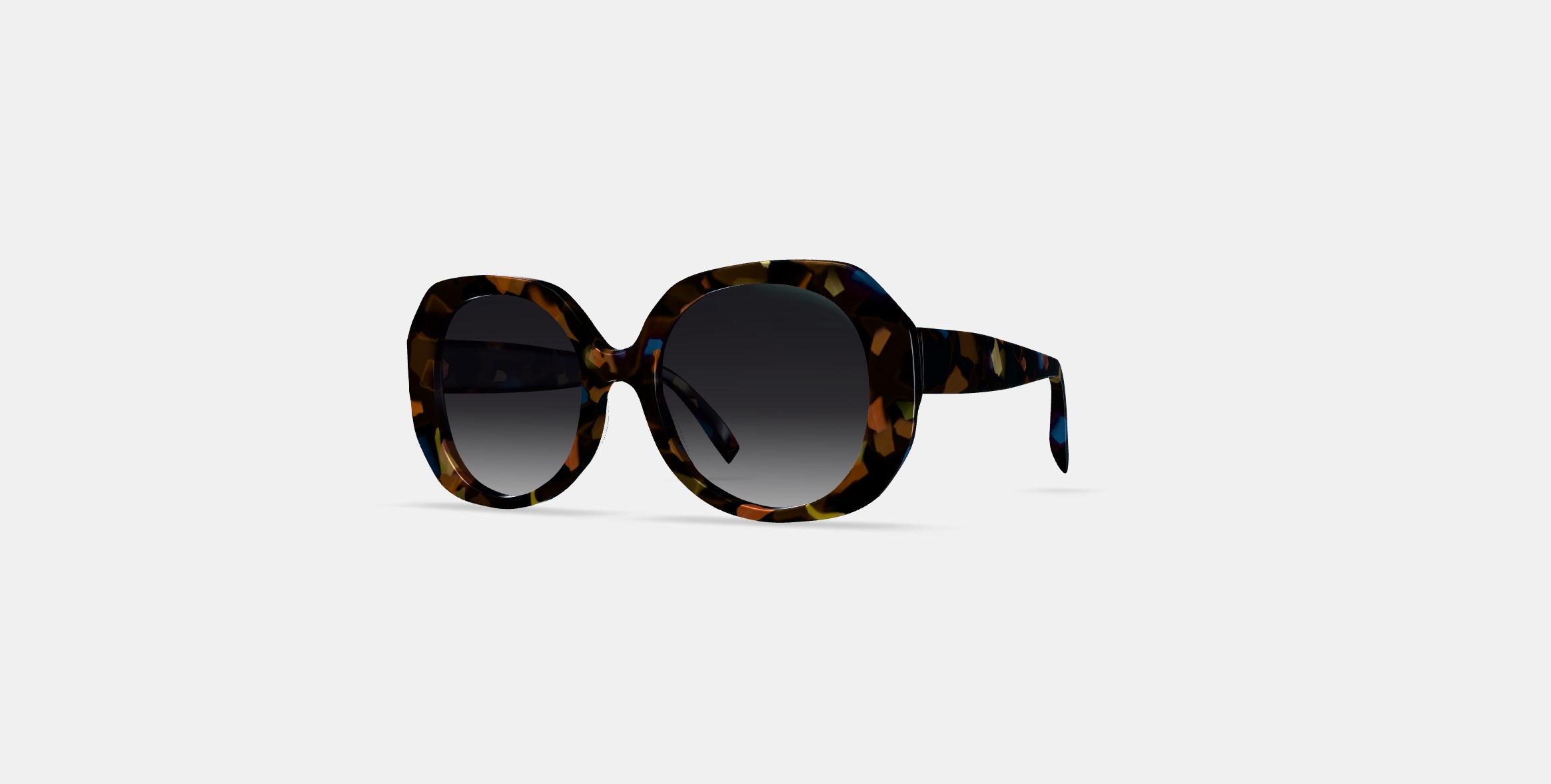Rosetta Sunglasses in Amalfi Tortoise 3D model_12