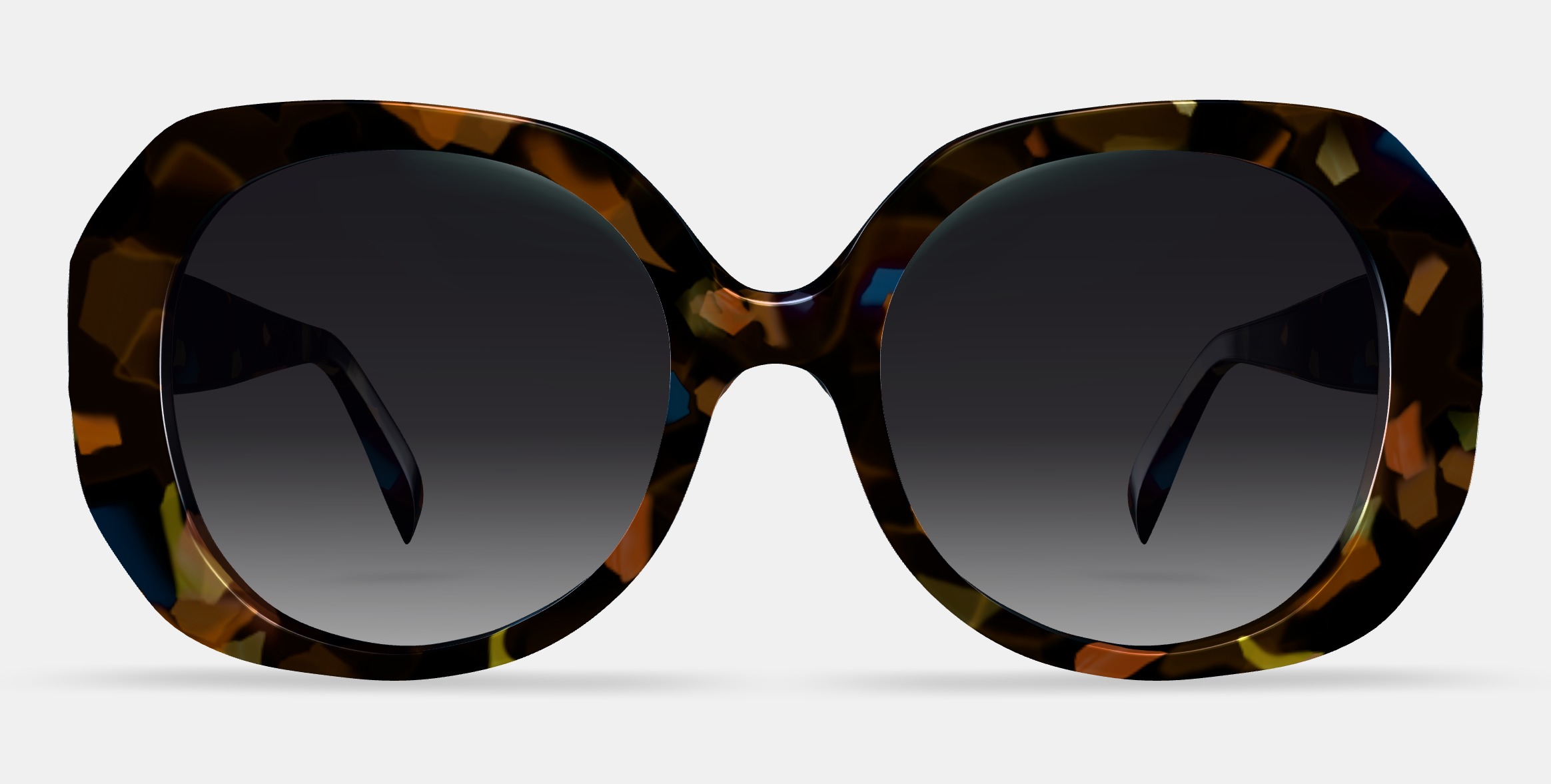 Rosetta Sunglasses in Amalfi Tortoise 3D model_11