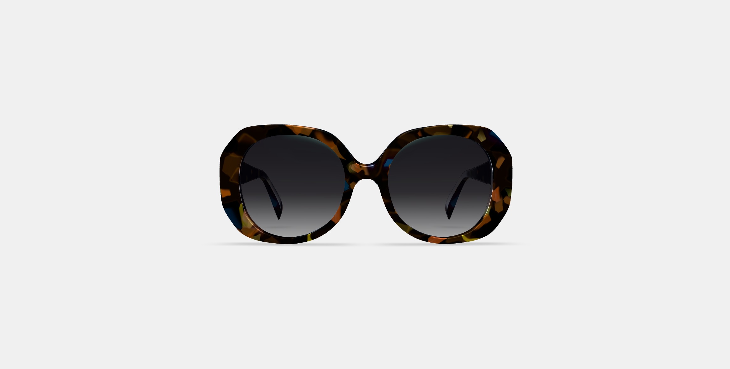 Rosetta Sunglasses in Amalfi Tortoise 3D model_10