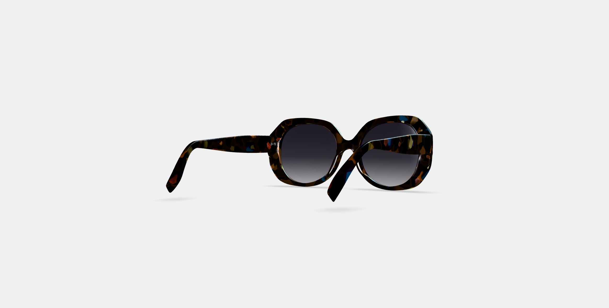 Rosetta Sunglasses in Amalfi Tortoise 3D model_4