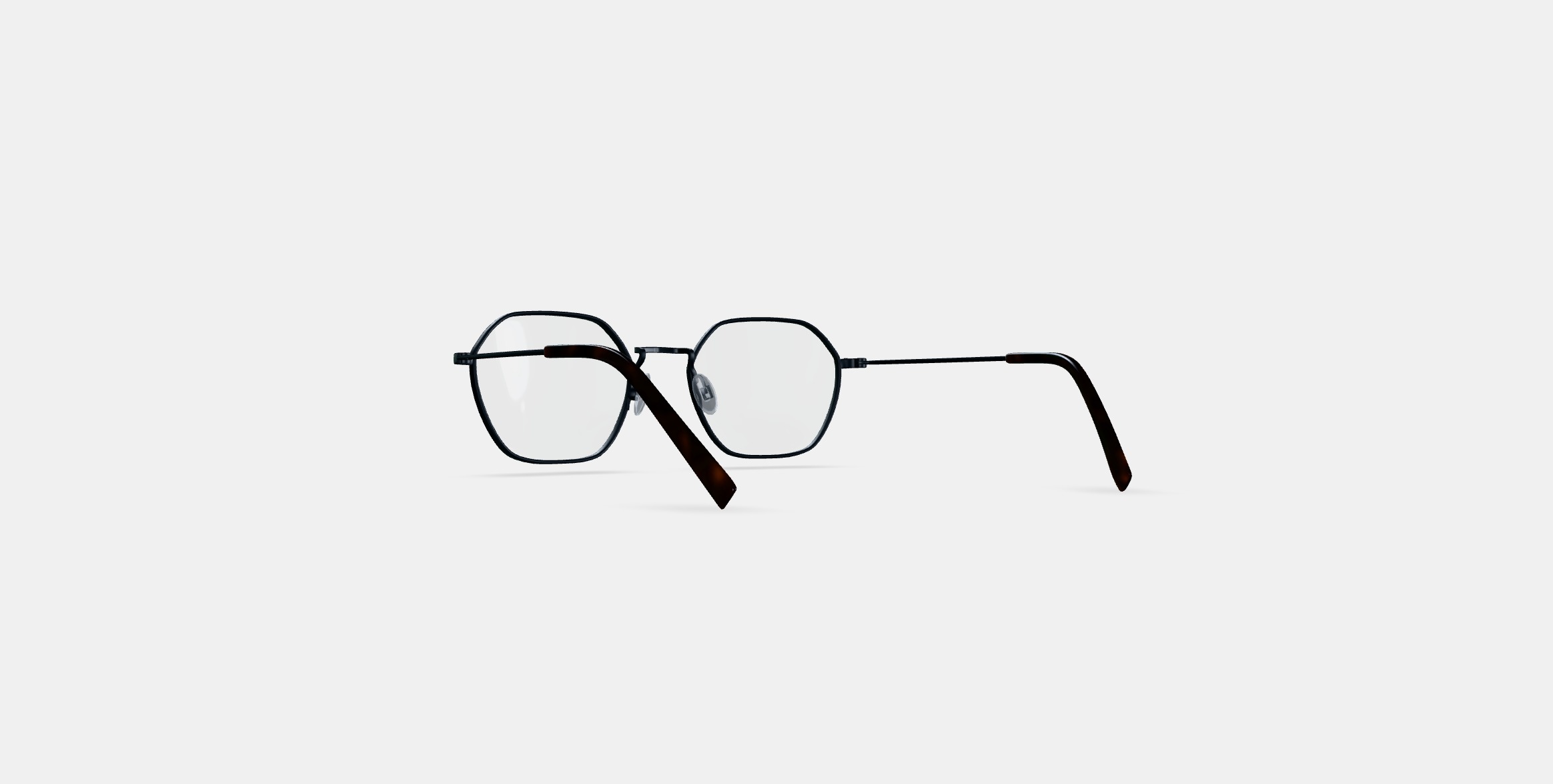 Keiko Eyeglasses in Brushed Ink 3D model_16