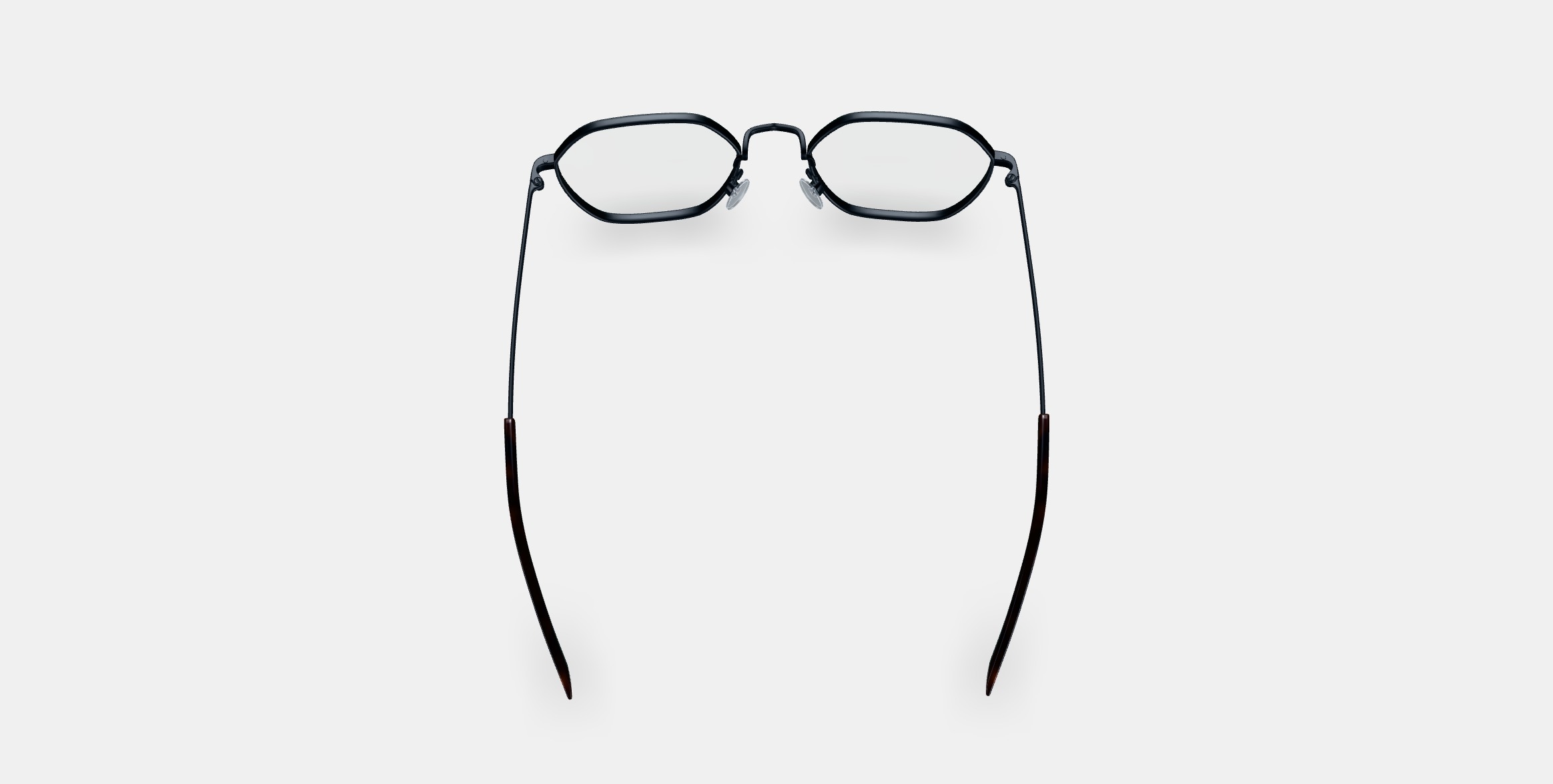 Keiko Eyeglasses in Brushed Ink 3D model_3