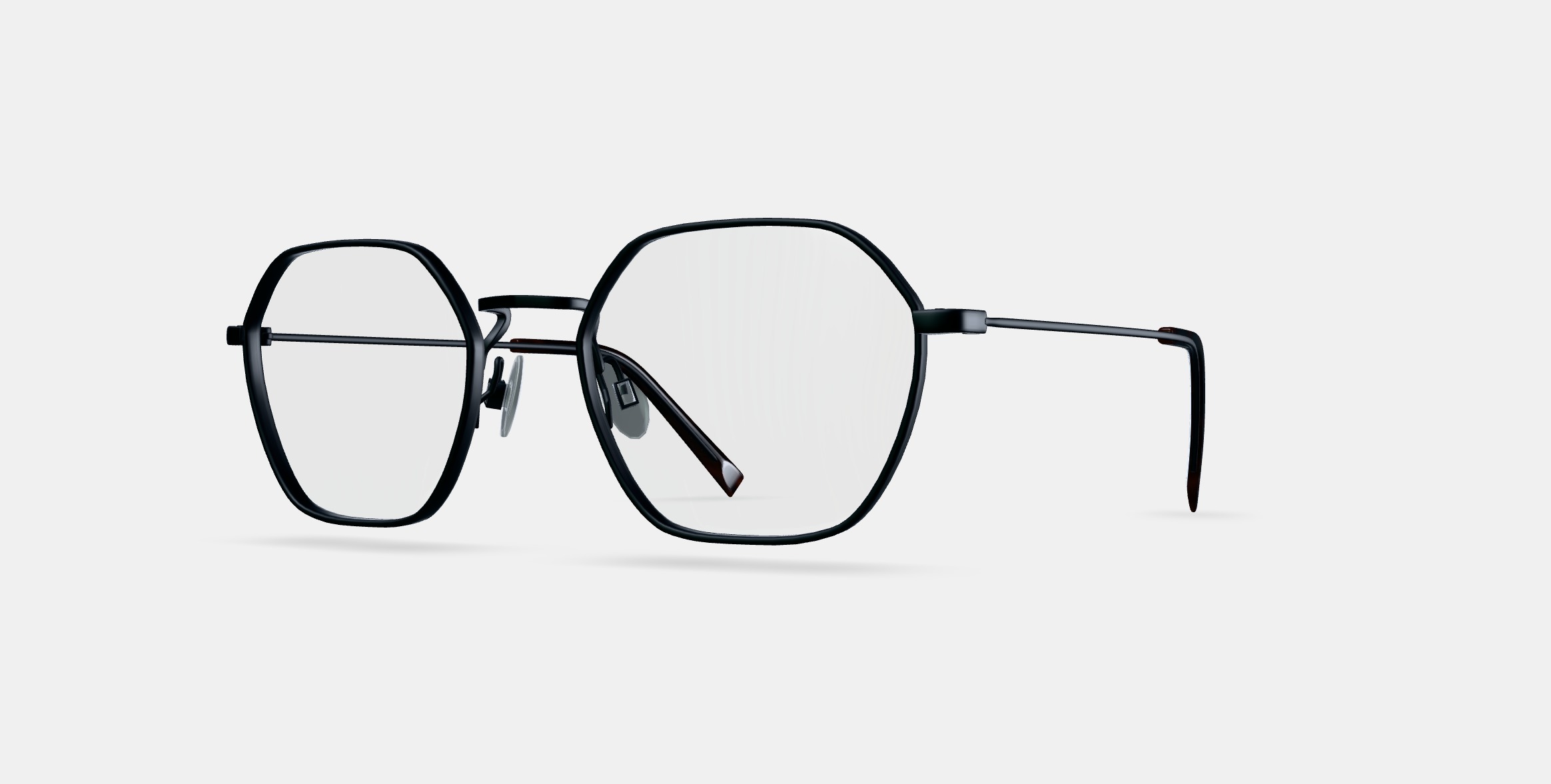 Keiko Eyeglasses in Brushed Ink 3D model_13