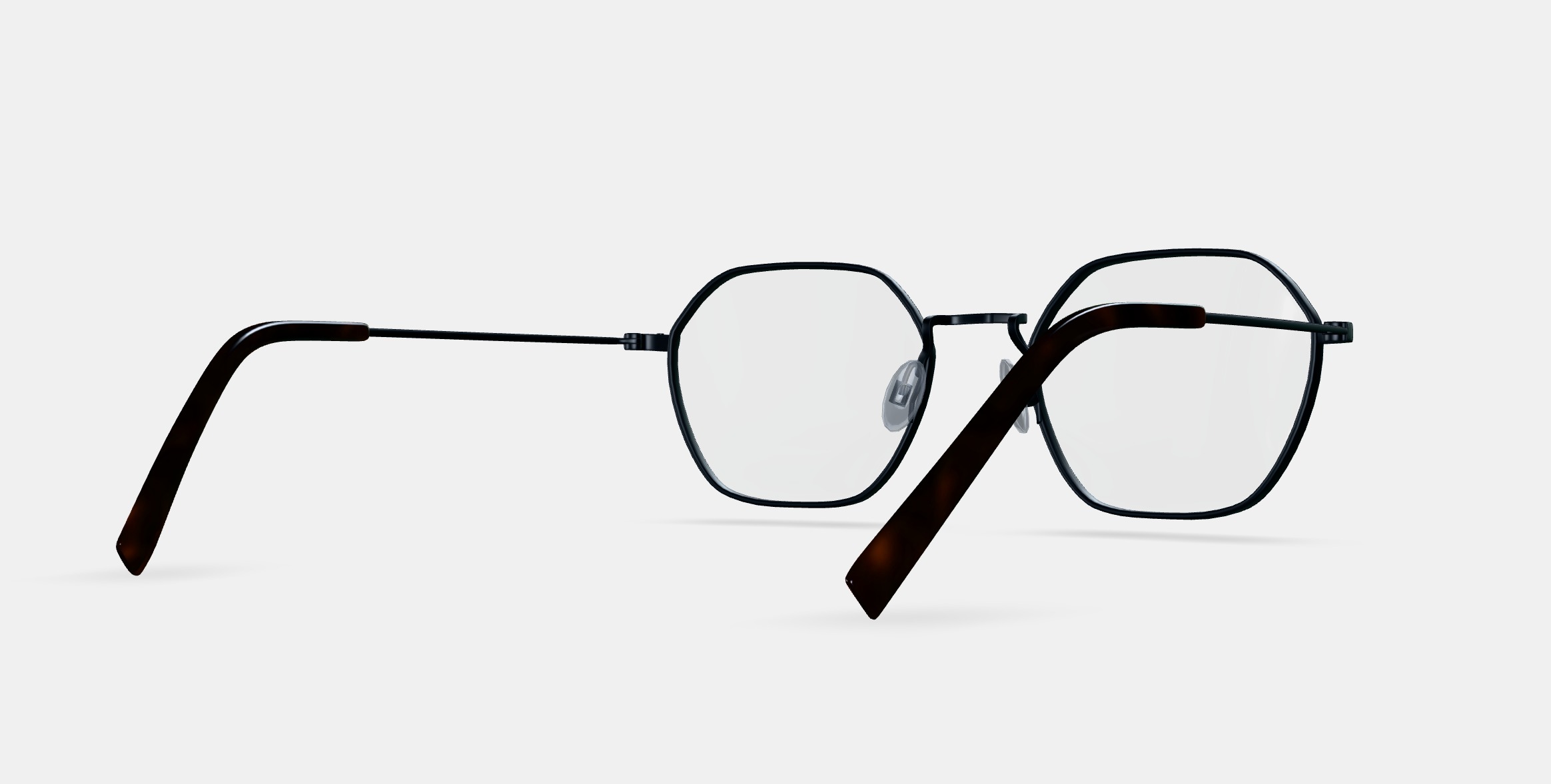 Keiko Eyeglasses in Brushed Ink 3D model_6