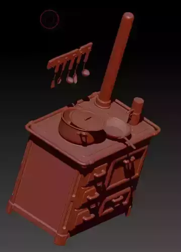 old kitchen 3D print model