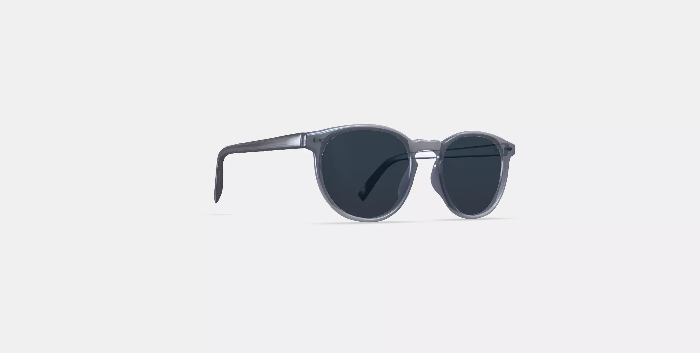 Biren Sunglasses in Dove Grey 3D model_0
