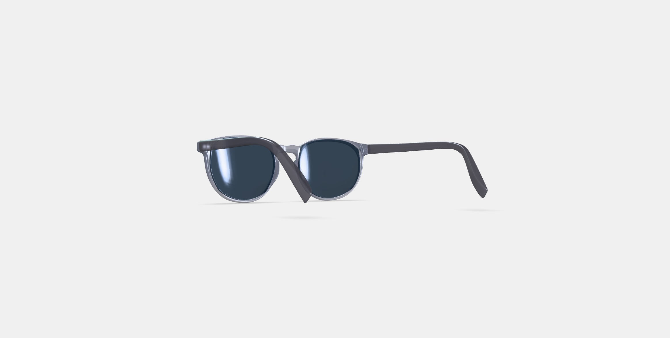 Biren Sunglasses in Dove Grey 3D model_16