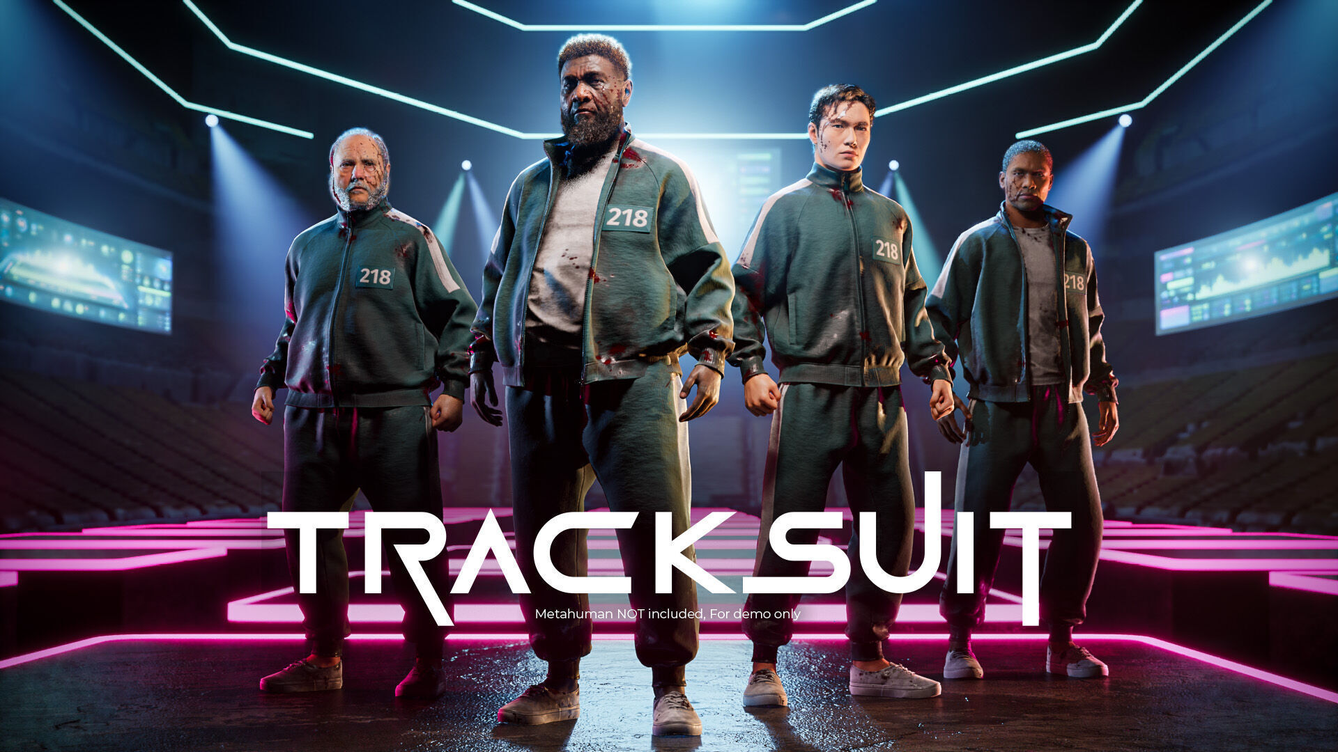 Squid game Inspired Tracksuit for Metahumans - Customizable Low-poly 3D model_5