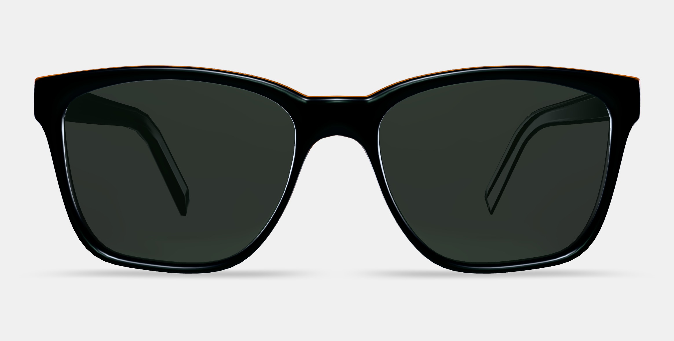 Barkley Low Bridge Fit Sunglasses in Black Matte Eclipse 3D model_11