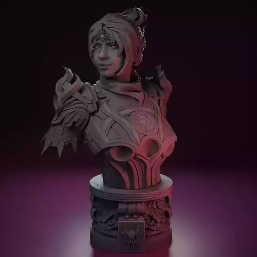 Shadowheart - Tabletop BG3 Bust 3D print model