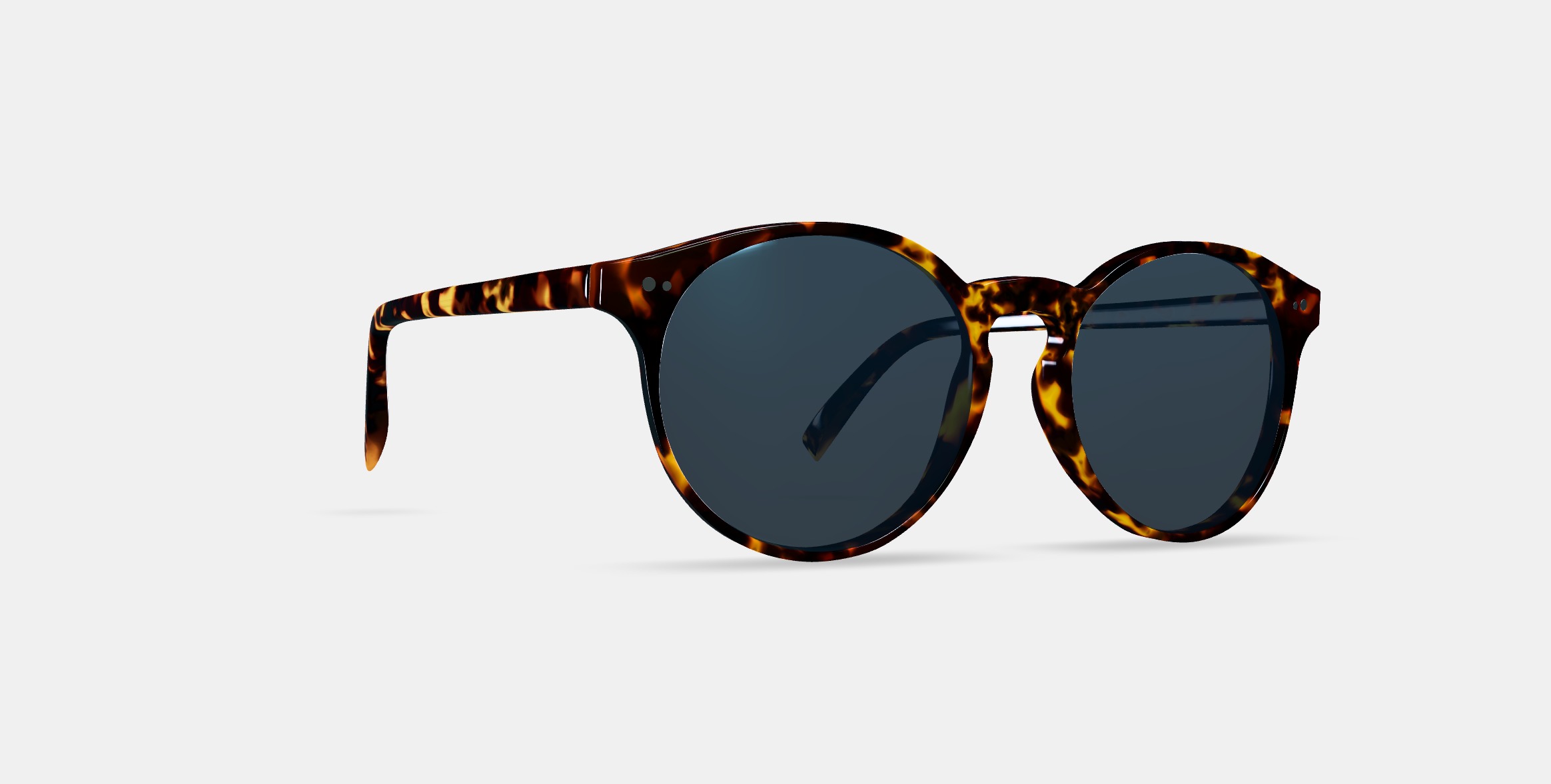 Renton Sunglasses in Black Oak Tortoise 3D model_9