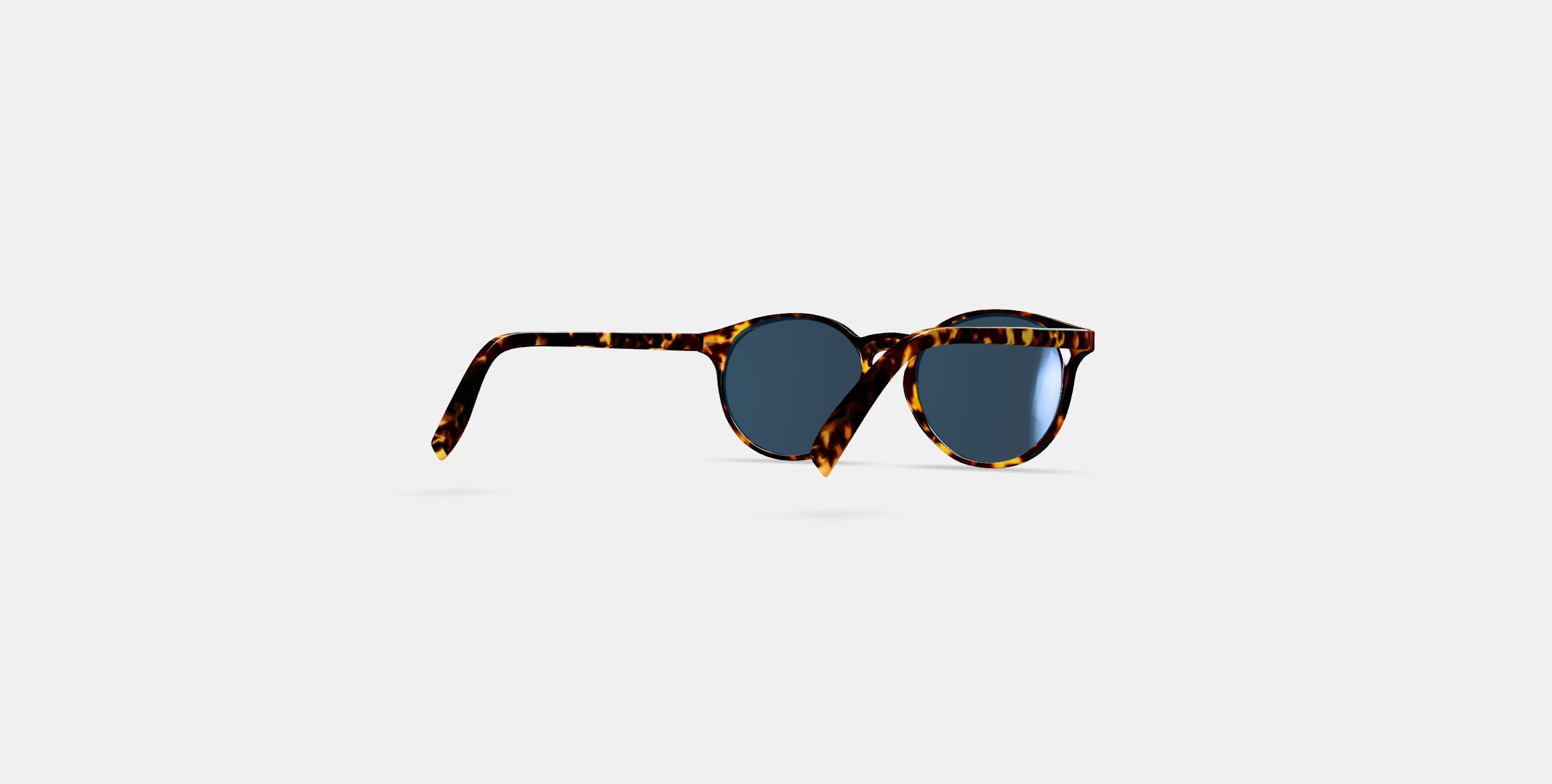 Renton Sunglasses in Black Oak Tortoise 3D model_5