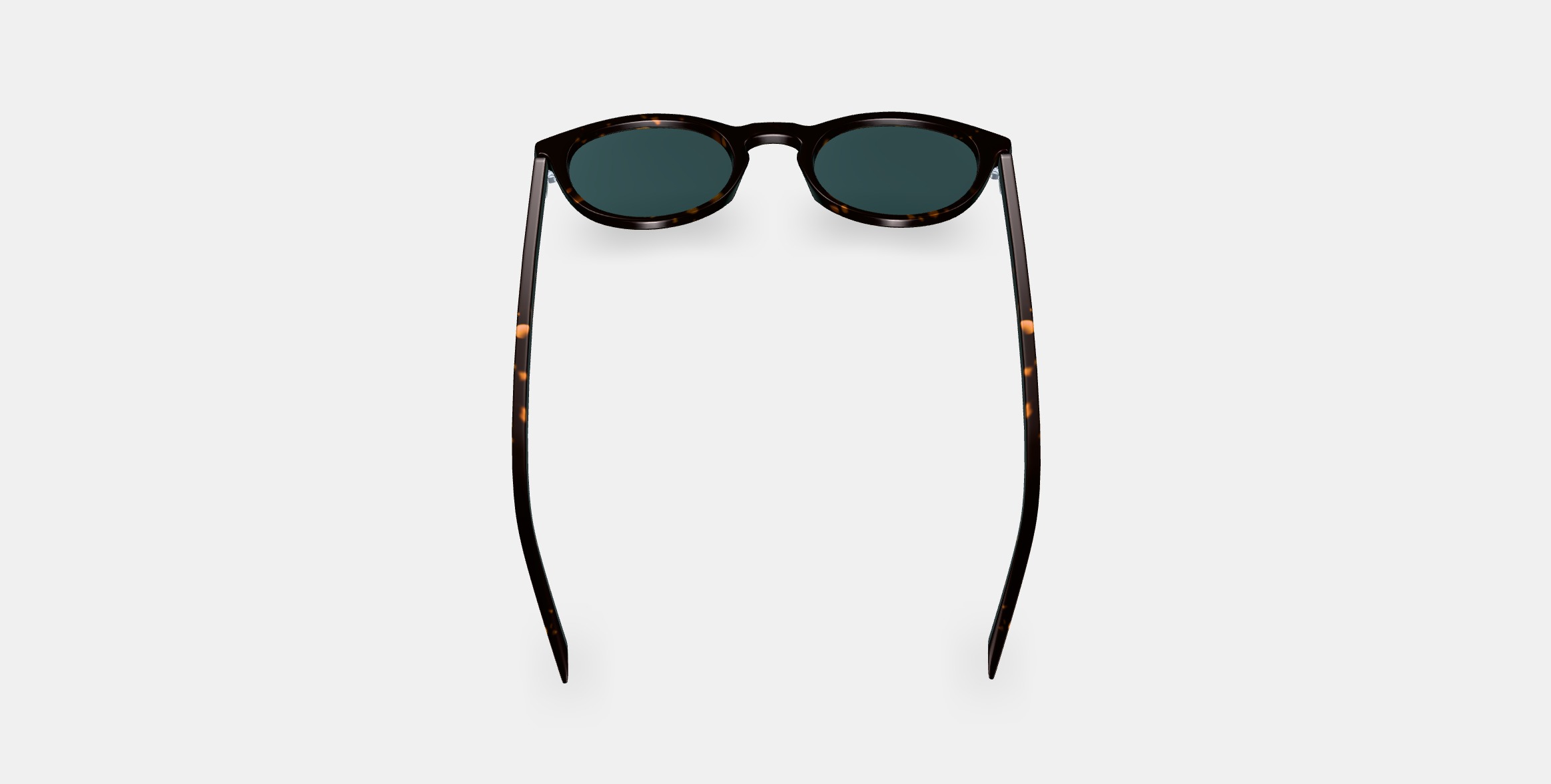 Haskell Low Bridge Fit Sunglasses in Whiskey Tortoise 3D model_2