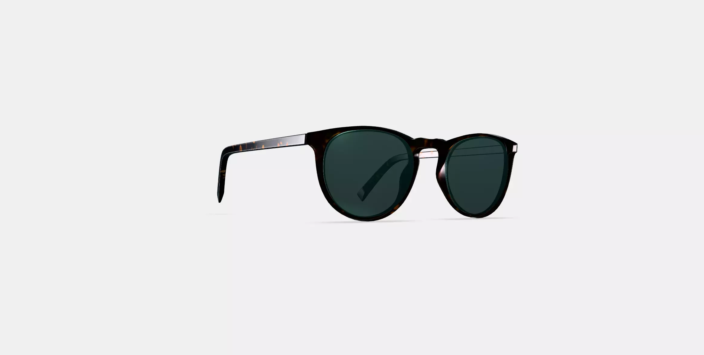 Haskell Low Bridge Fit Sunglasses in Whiskey Tortoise 3D model_0