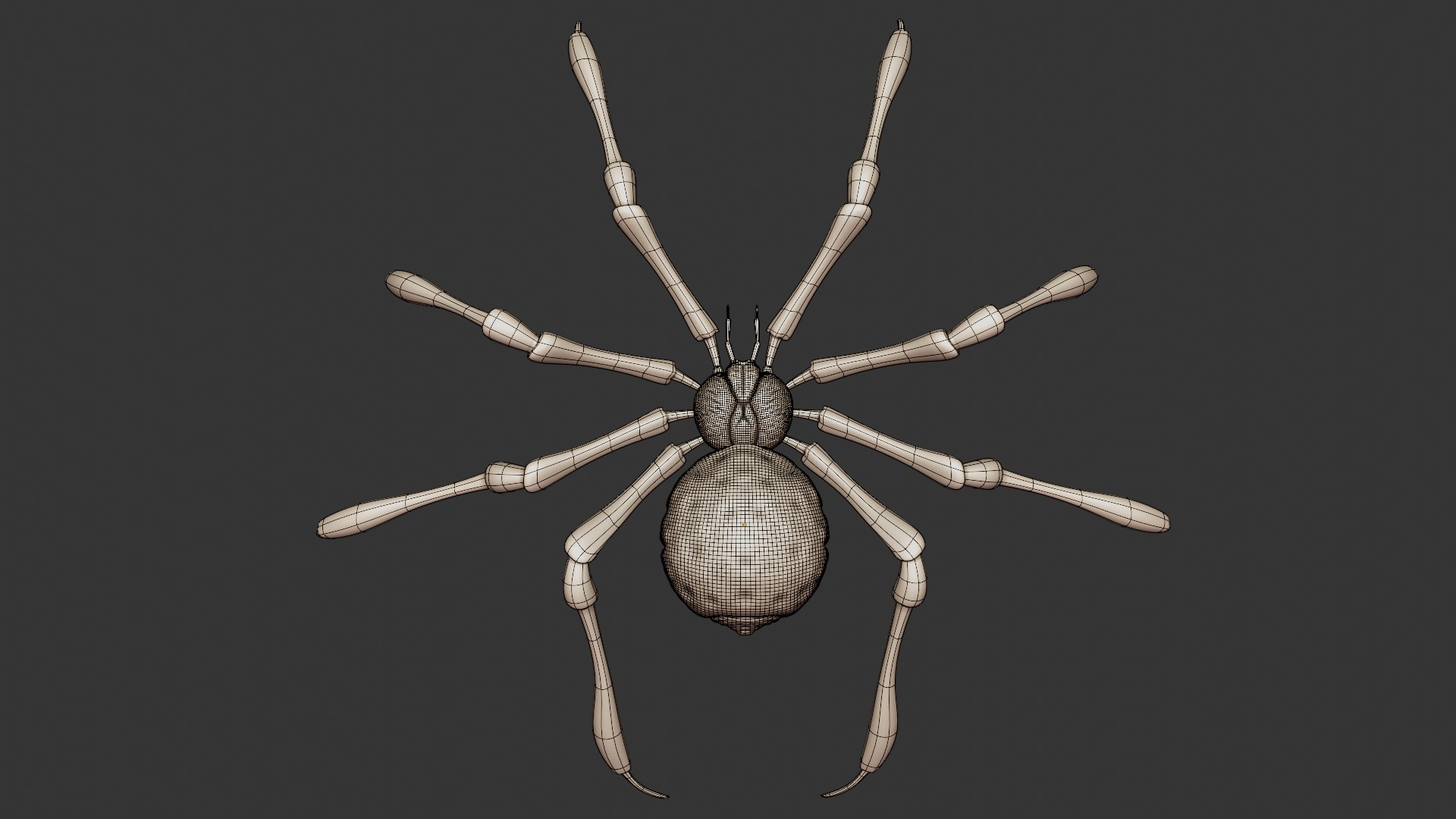 Stylized Spider Creature - High Poly Fantasy 3D Model 3D print model_19
