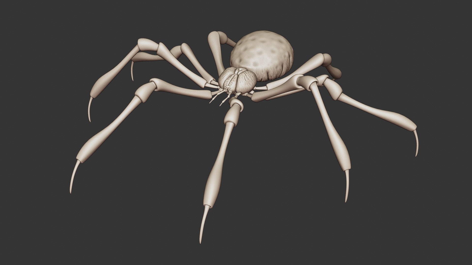 Stylized Spider Creature - High Poly Fantasy 3D Model 3D print model_10