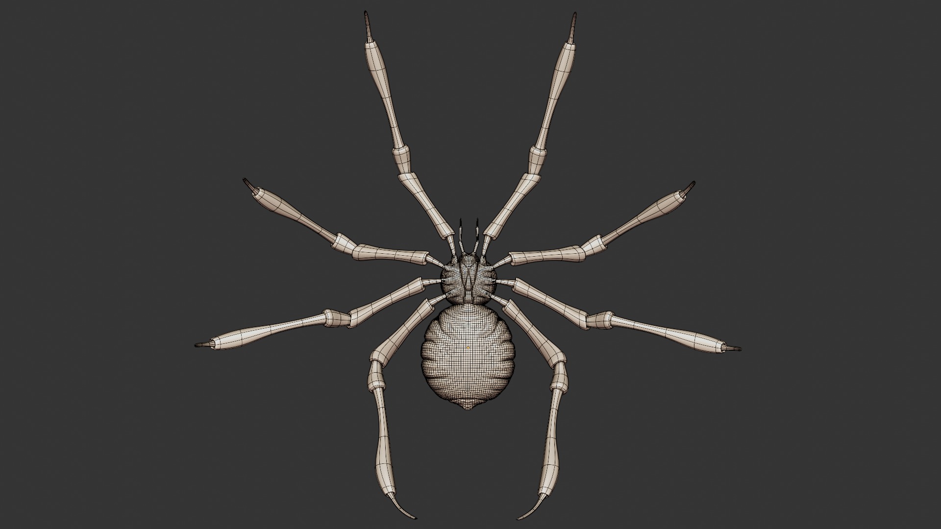 Stylized Spider Creature - High Poly Fantasy 3D Model 3D print model_23