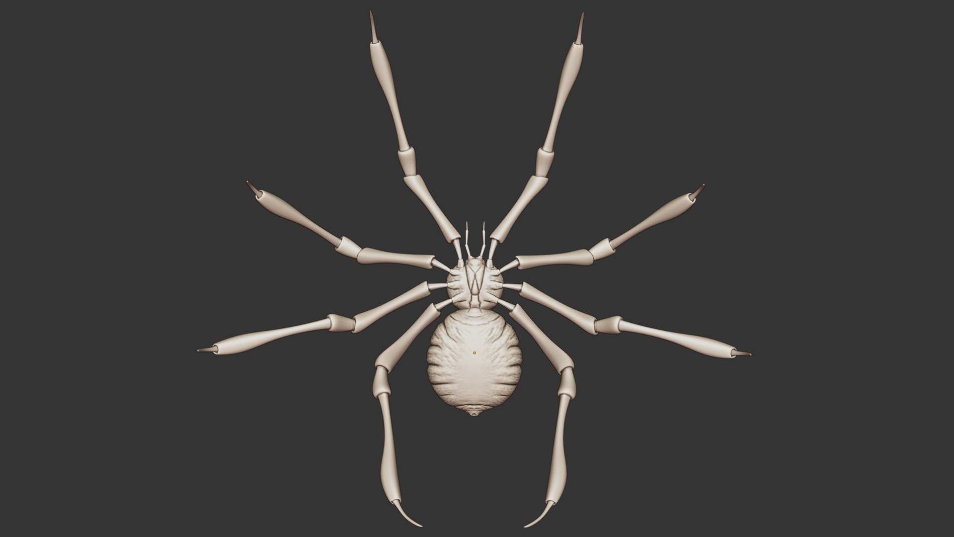 Stylized Spider Creature - High Poly Fantasy 3D Model 3D print model_22